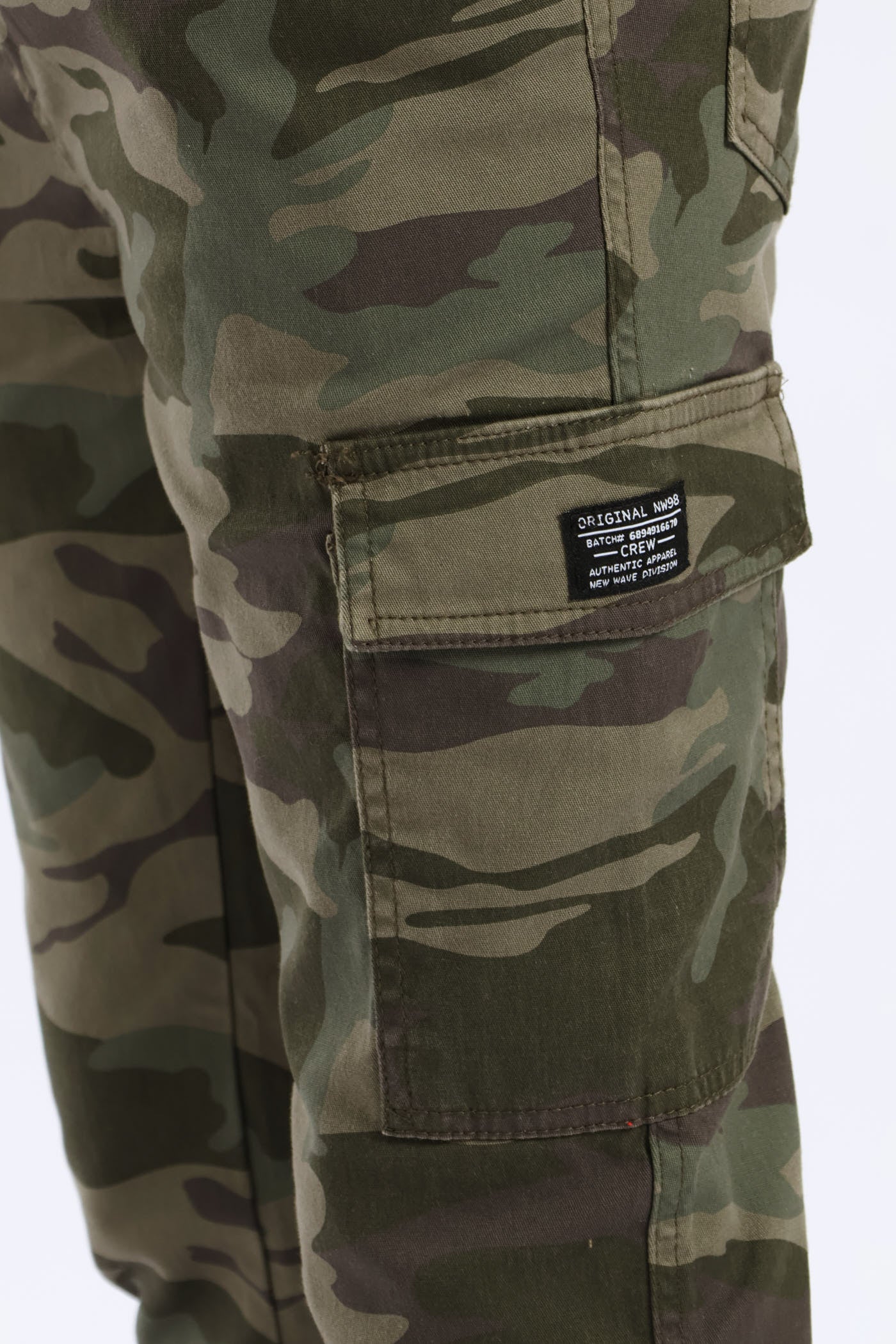 Boys Camo Print Cargo Jogger - Fatigue - Image 2