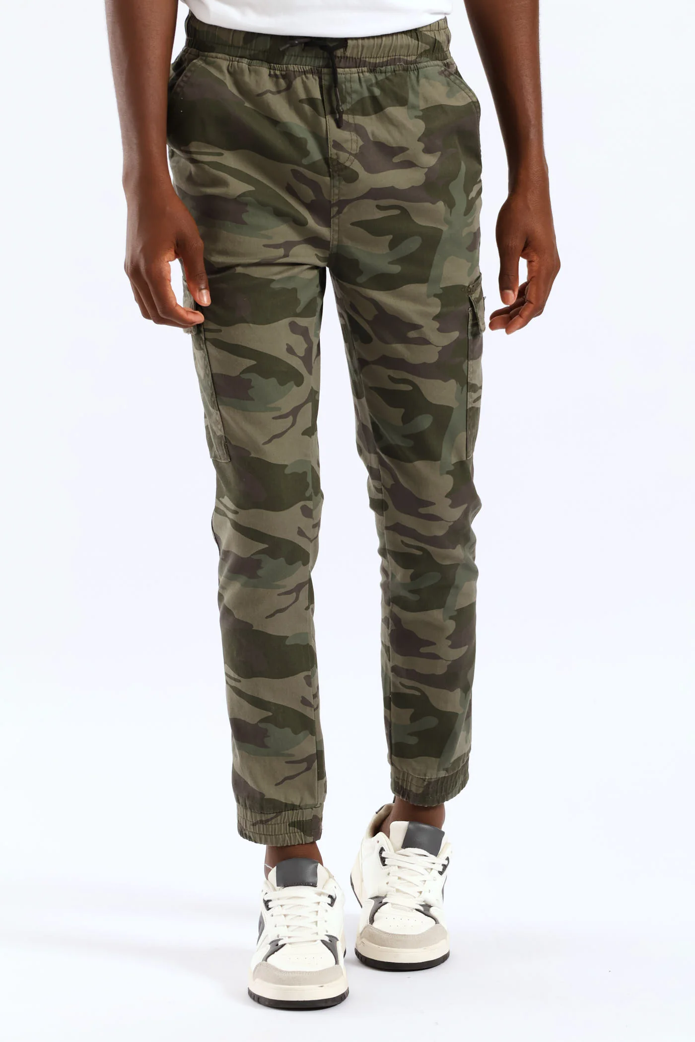 Boys Camo Print Cargo Jogger - Fatigue - Image 3