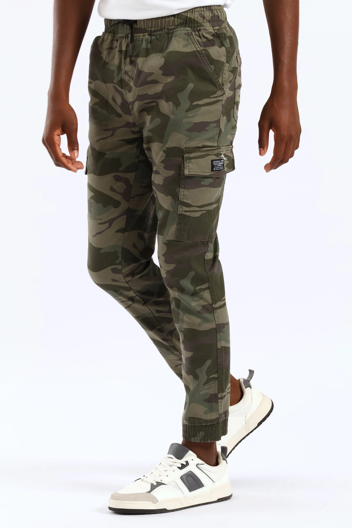 Boys Camo Print Cargo Jogger - Fatigue - Image 4
