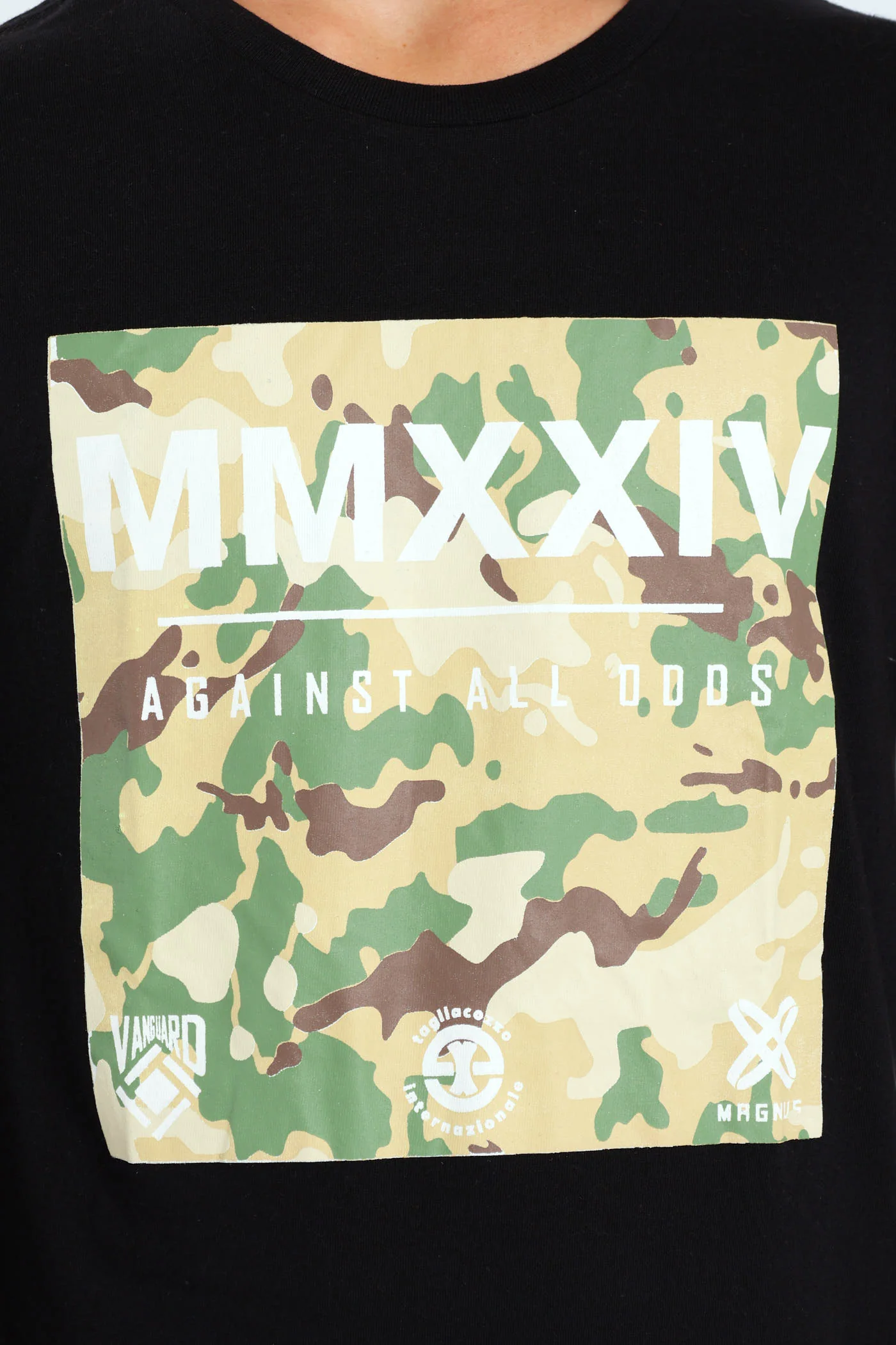 Boys Camo Print Long Sleeve Tee - Black - Image 2