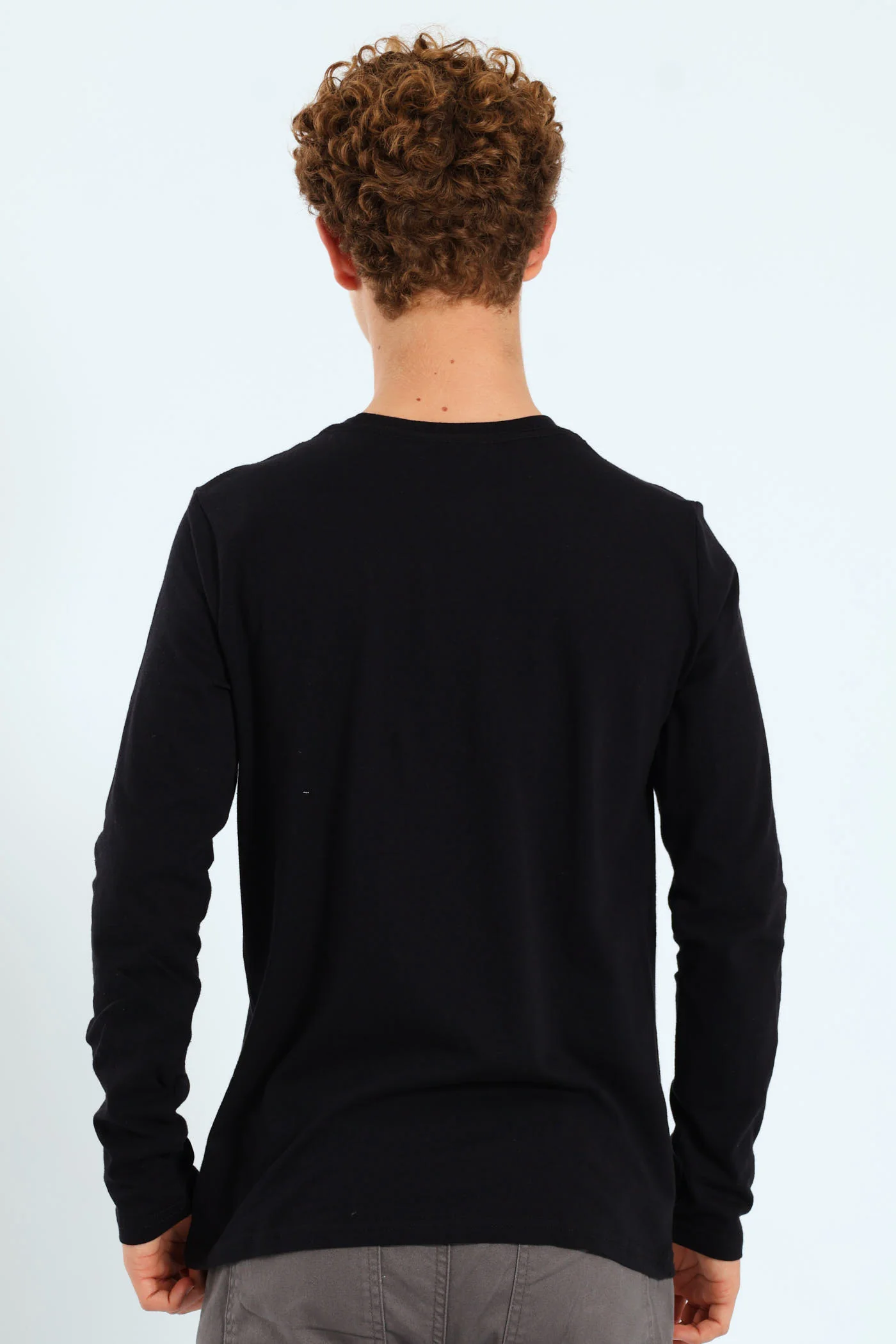 Boys Camo Print Long Sleeve Tee - Black - Image 3