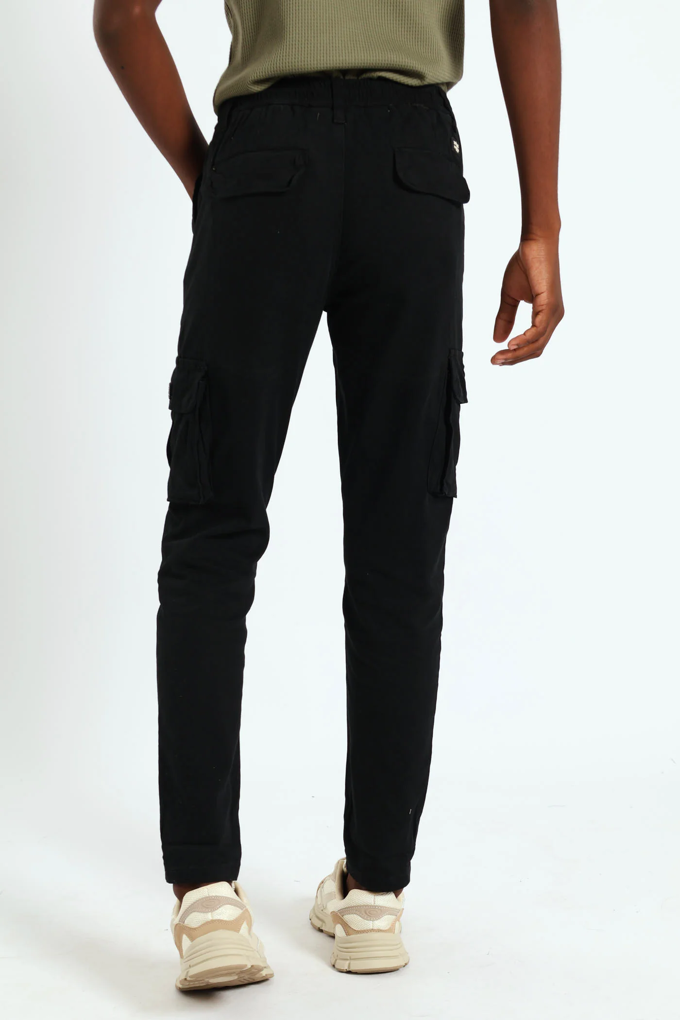 Boys Campione Cargo Pants - Black - Image 3