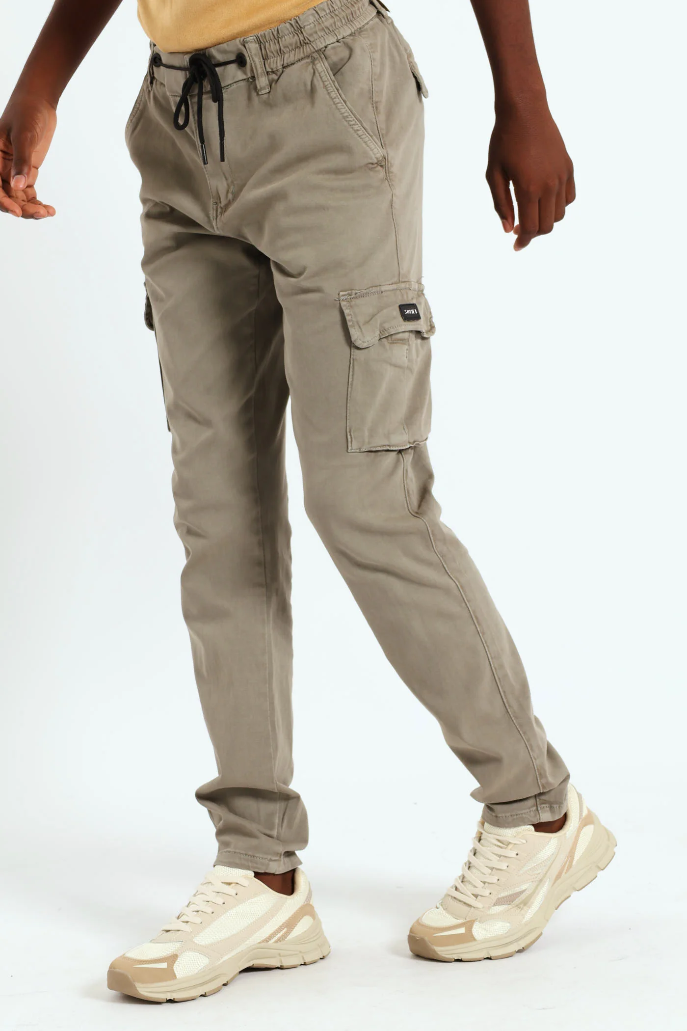 Boys Campione Cargo Pants - Taupe - Image 2