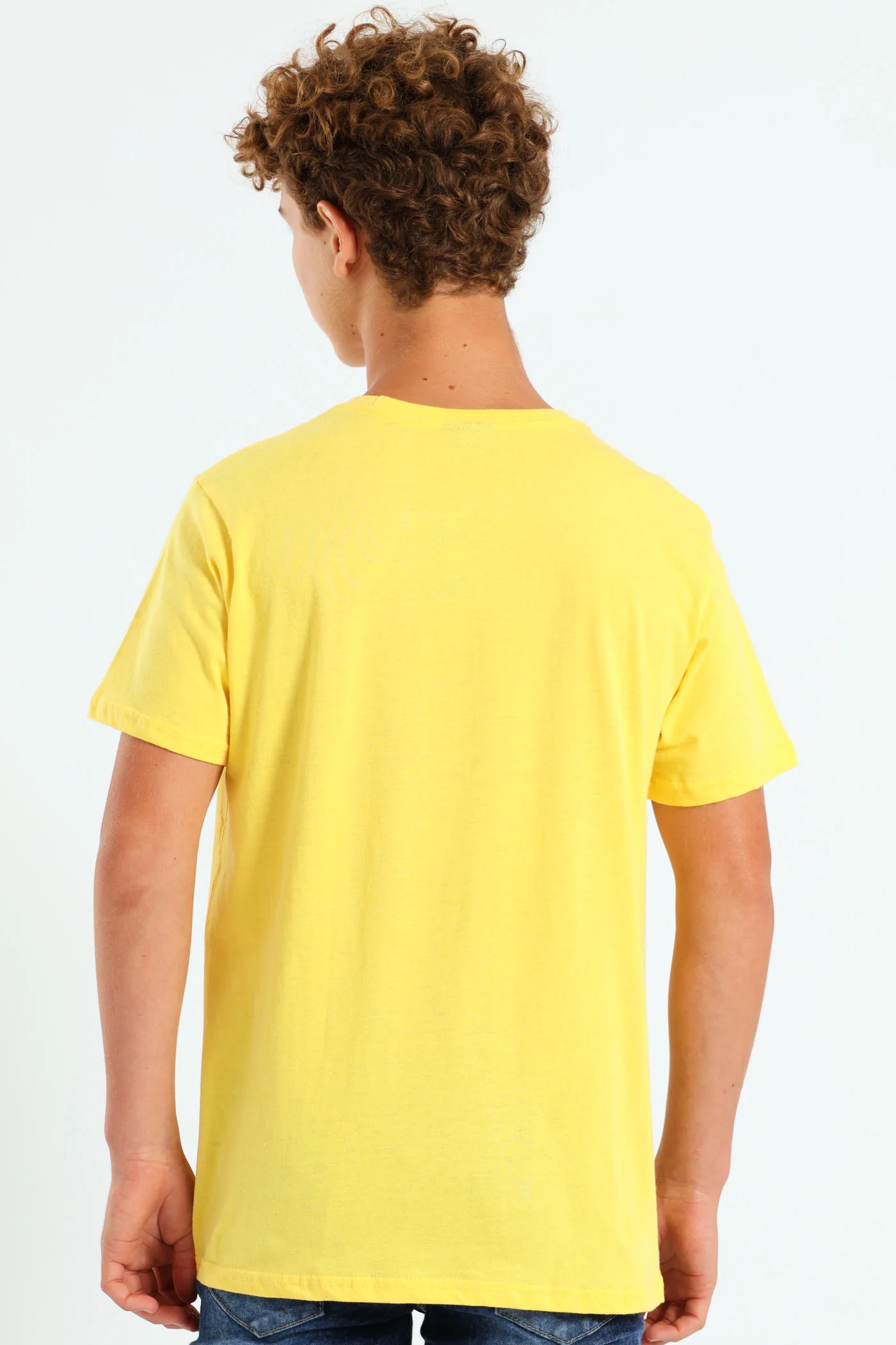 Boys Car Print Tee - Yellow - Image 3