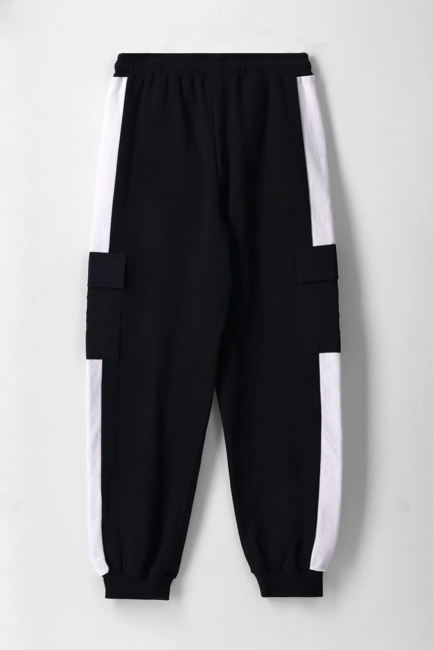 Boys Cargo Jogger - Black/White - Image 2