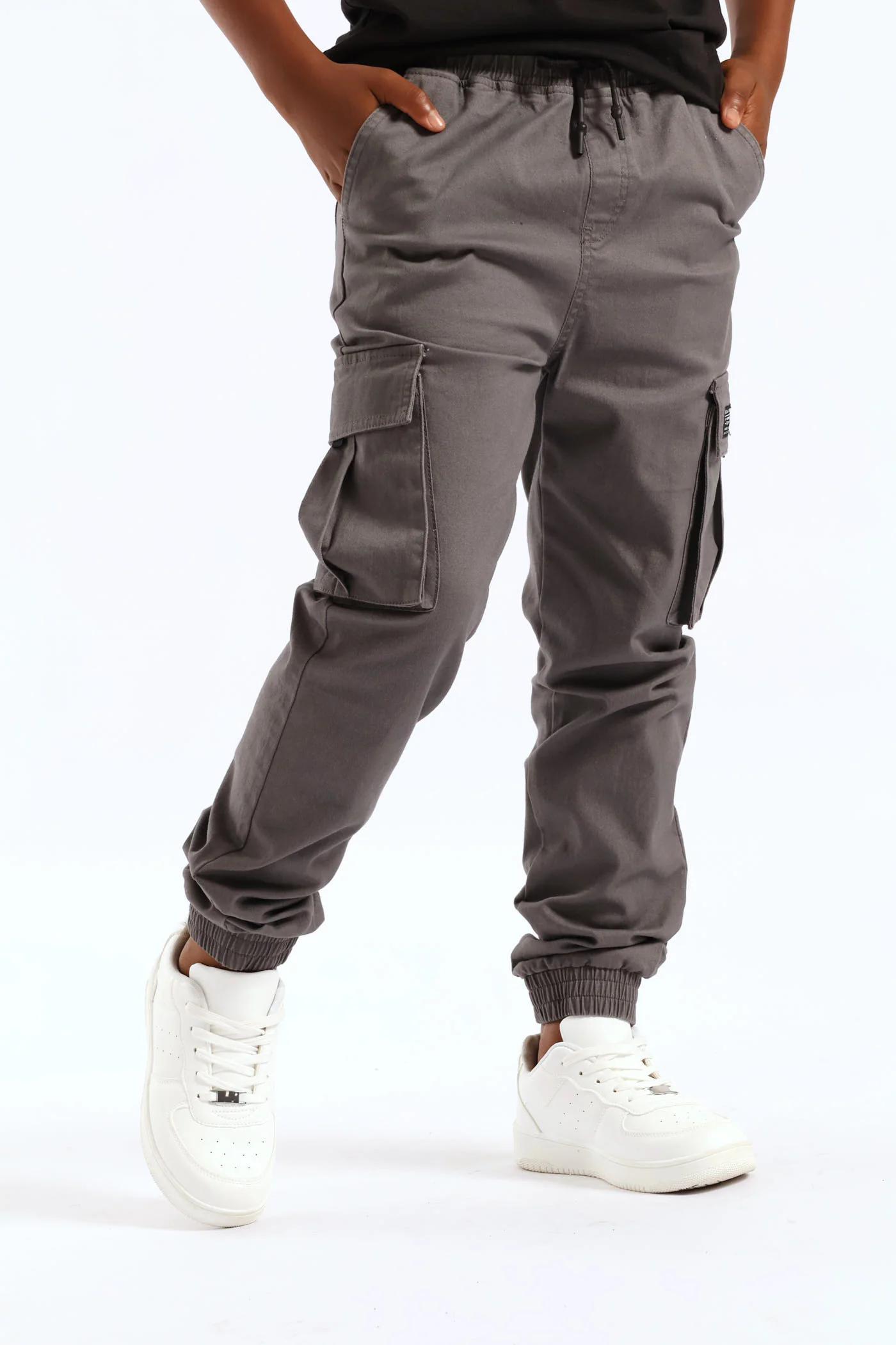 Boys Cargo Jogger - Charcoal - Image 4