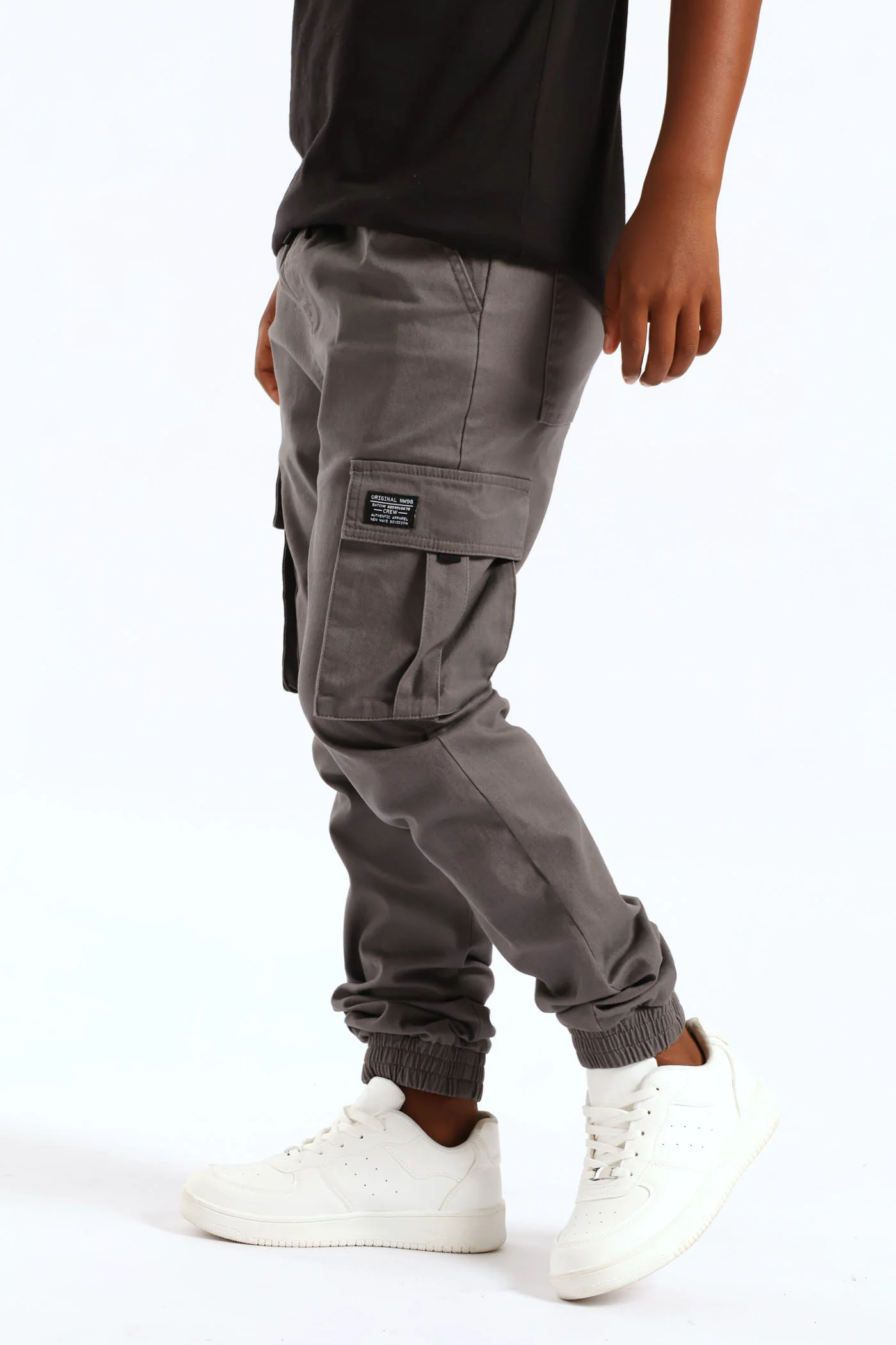 Boys Cargo Jogger - Charcoal - Image 5