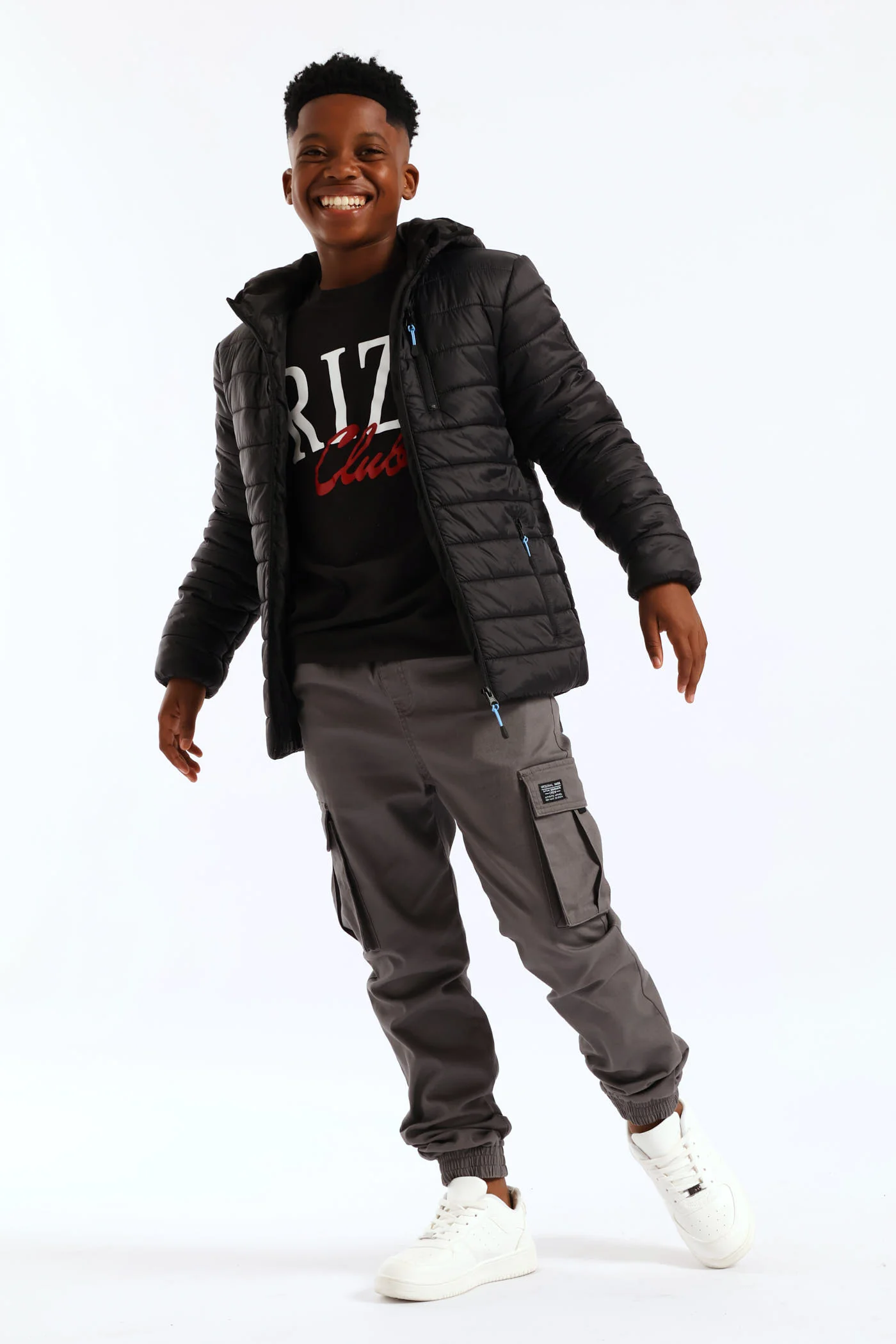 Boys Cargo Jogger - Charcoal - Image 8