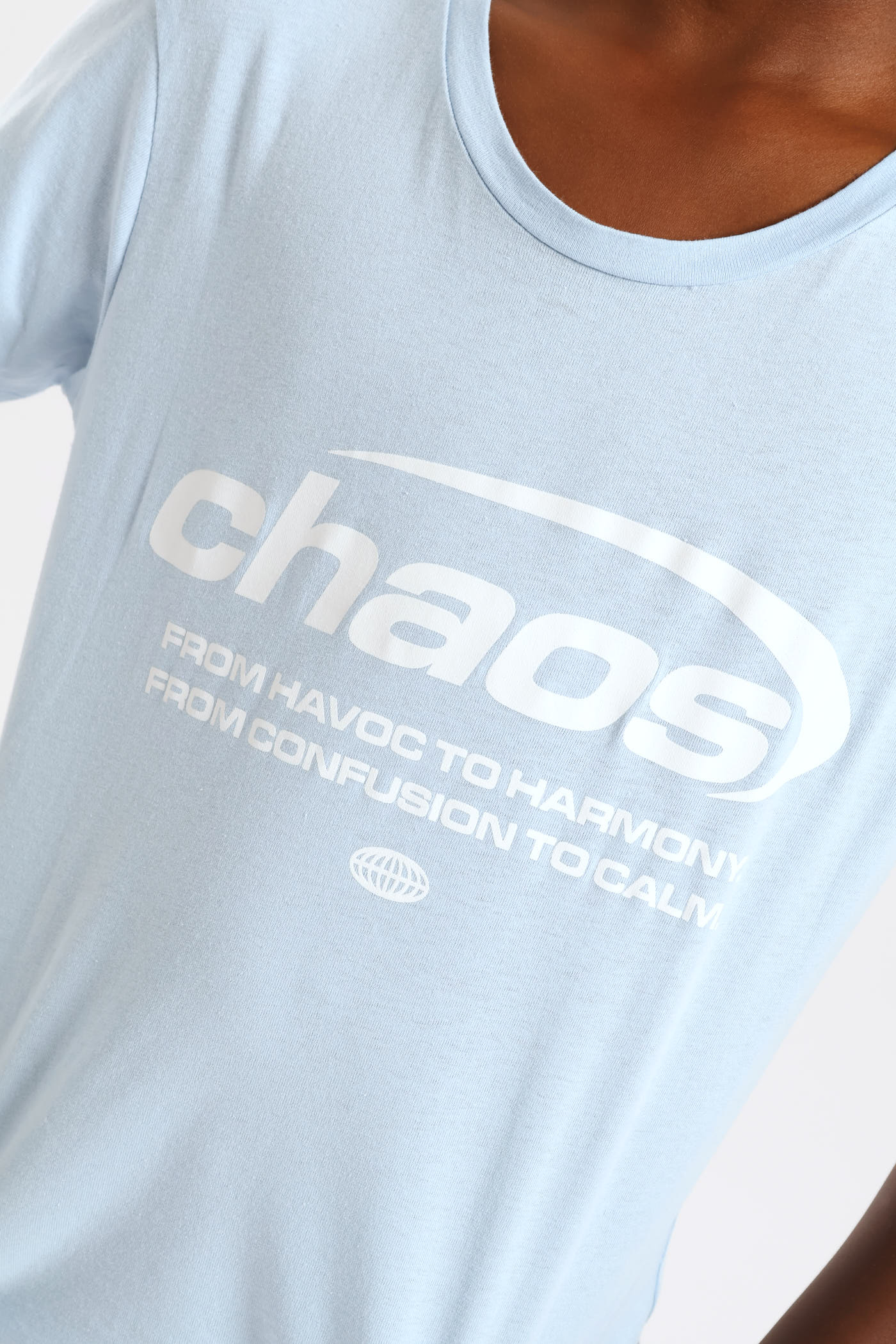 Boys Chaotic Print Tee - Light Blue - Image 2