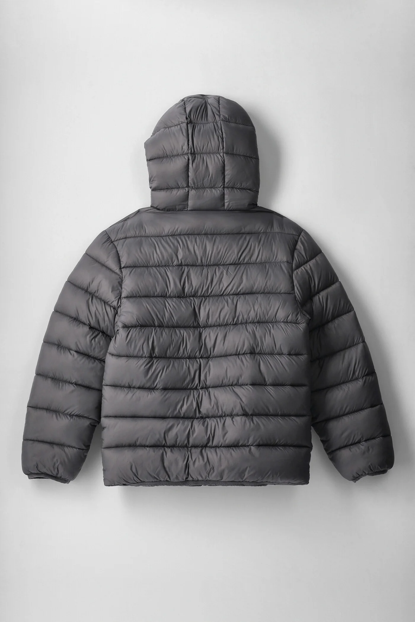Boys Charcoal Puffer Jacket - Charcoal - Image 3