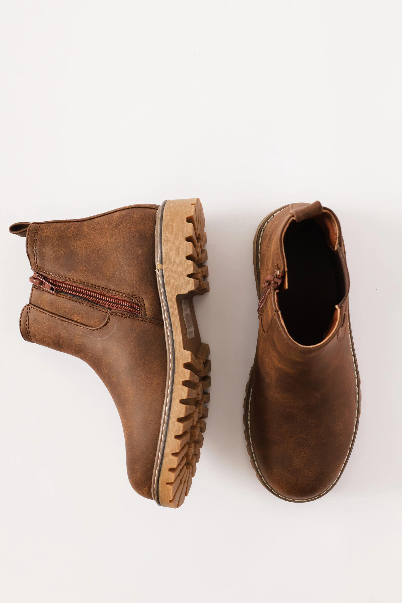 Boys Chelsea Boot - Brown - Image 4