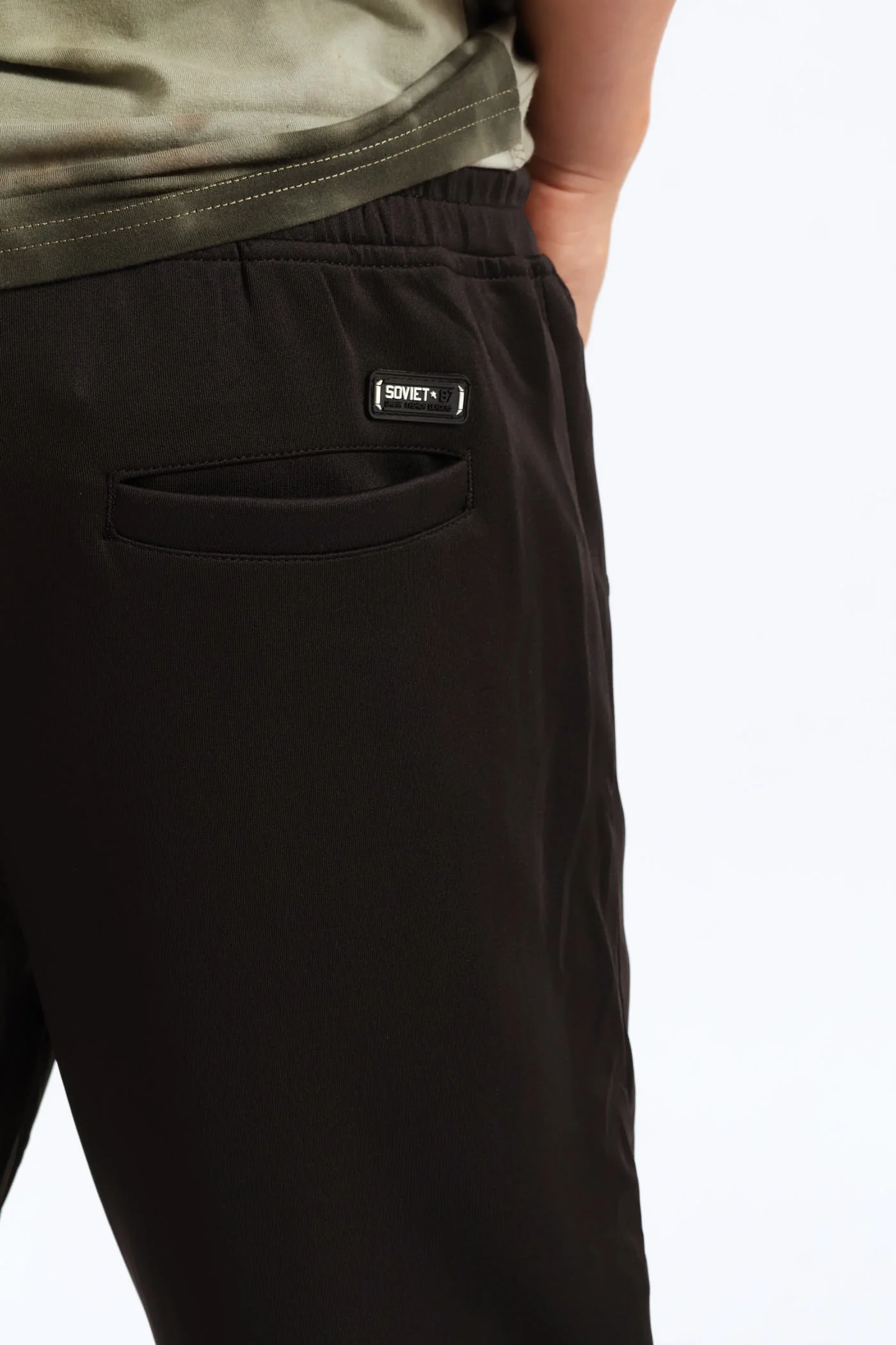 Boys Chill Track Pant - Black - Image 5