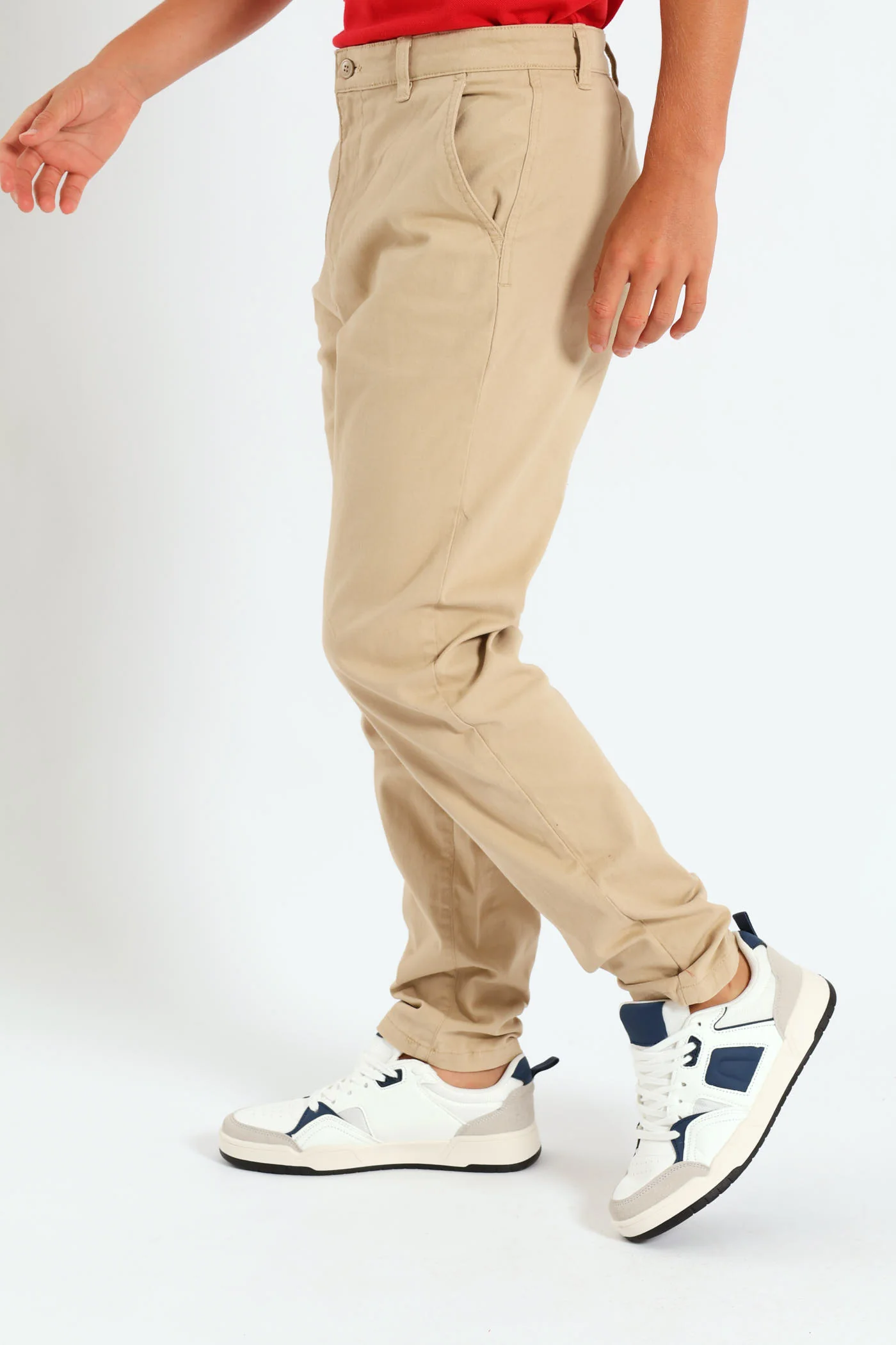 Boys Chino Pants - Stone - Image 2