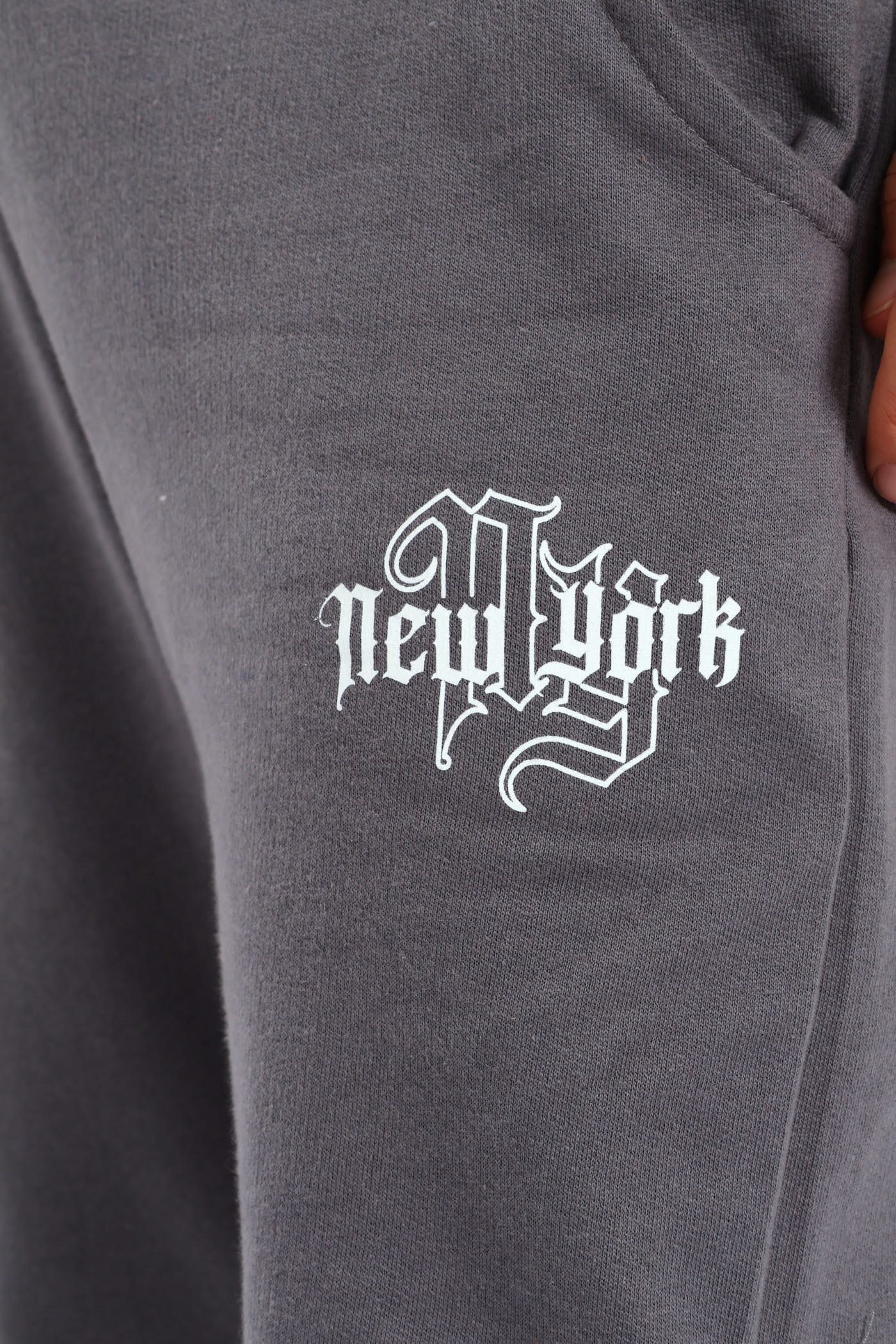 Boys City Print Jogger - Charcoal - Image 2