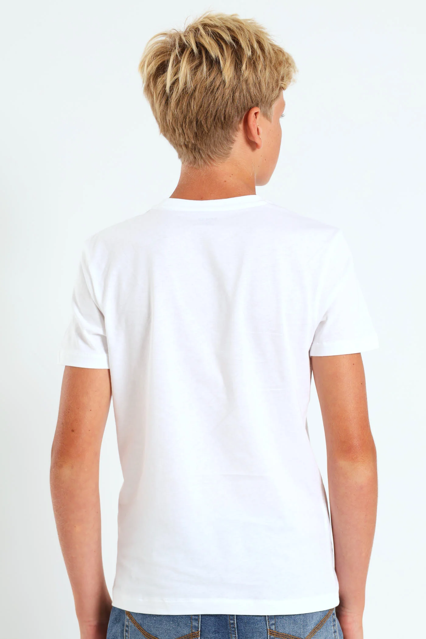 Boys Classic Tee - White - Image 4