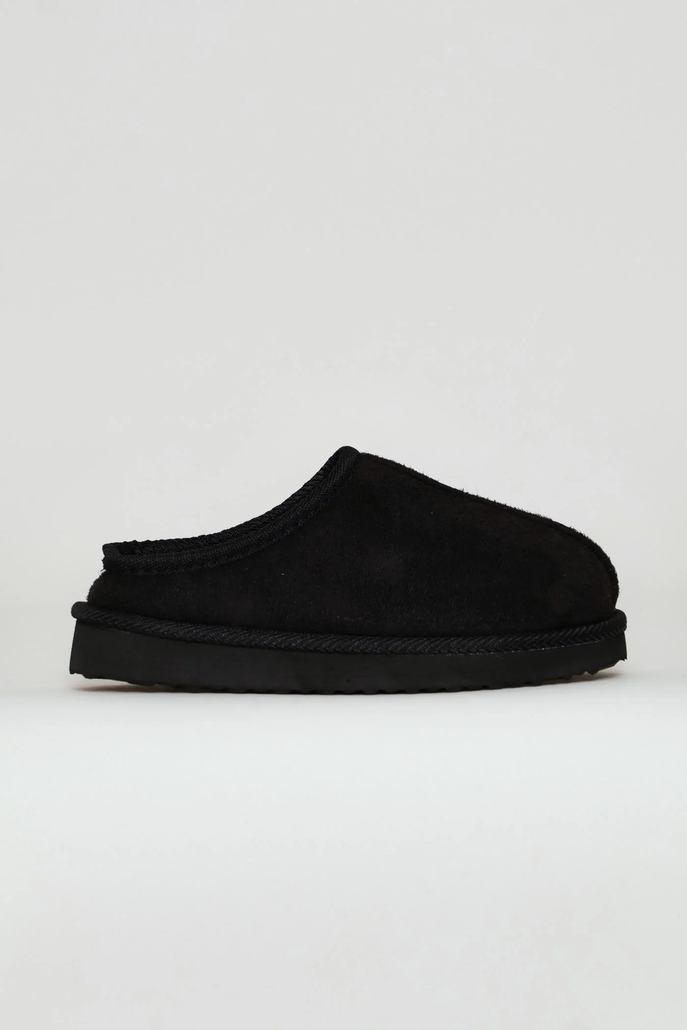 Boys Closed Toe Pushin Slipper - Black - Image 2
