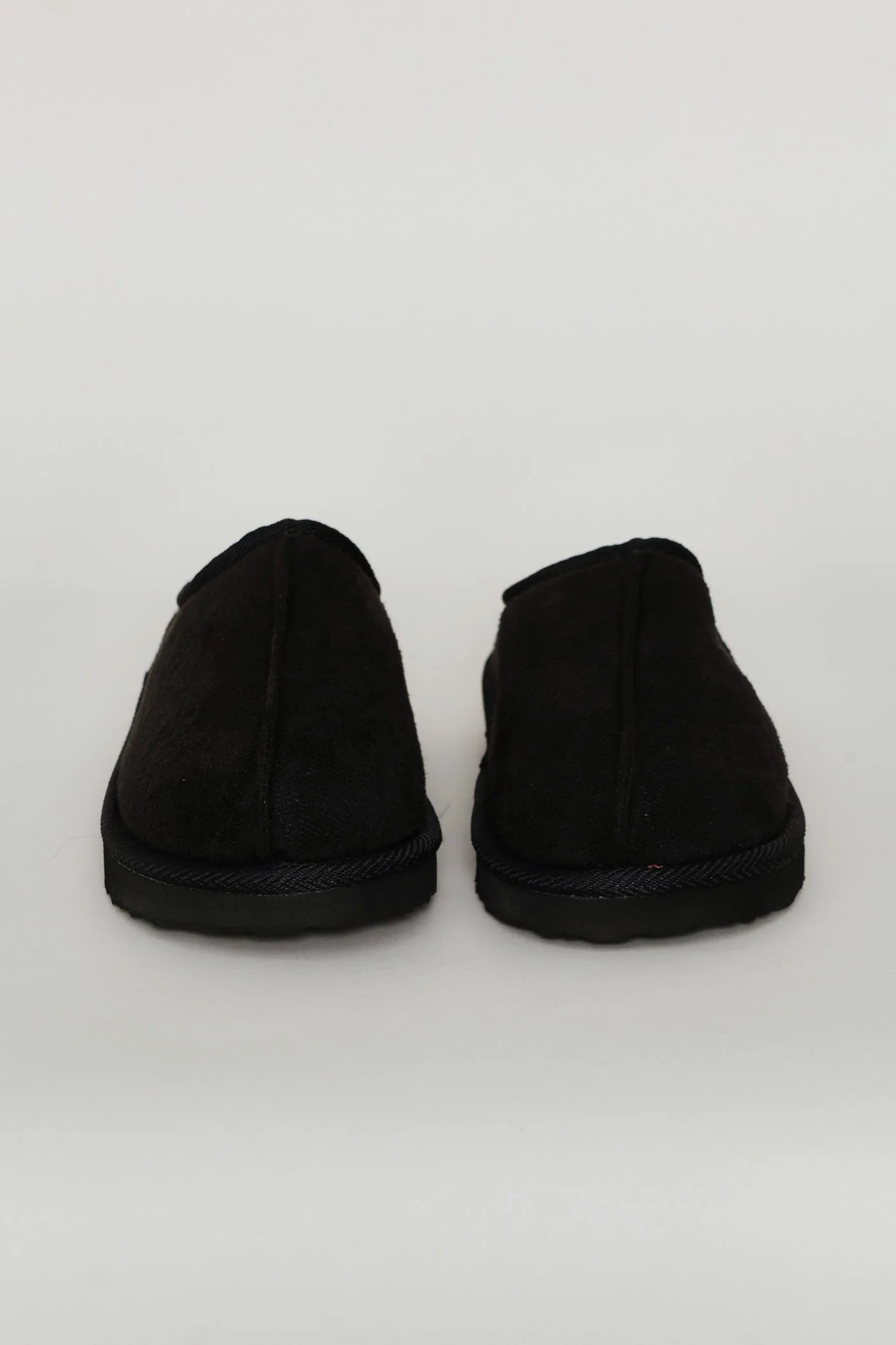 Boys Closed Toe Pushin Slipper - Black - Image 3
