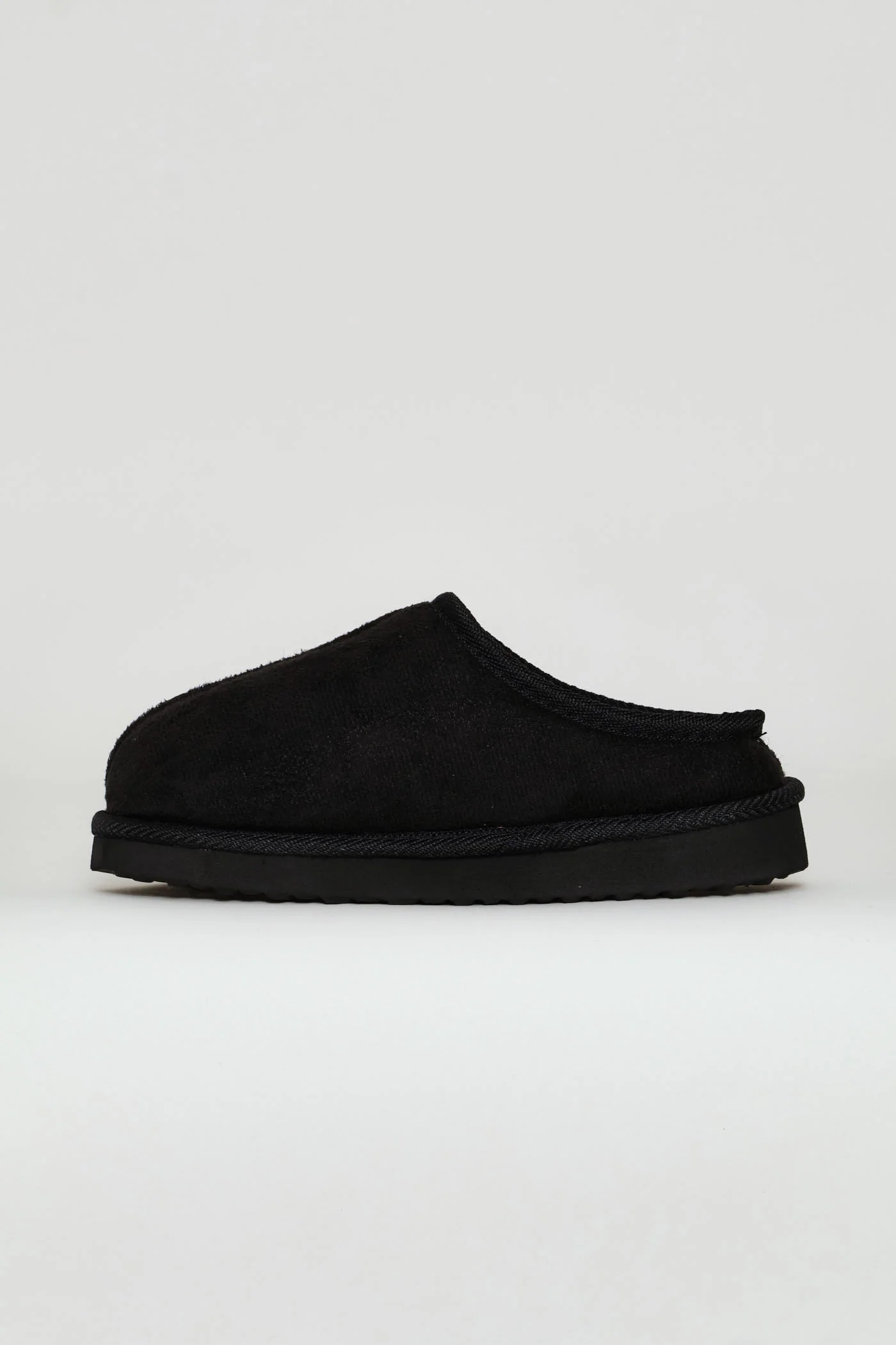 Boys Closed Toe Pushin Slipper - Black - Image 4