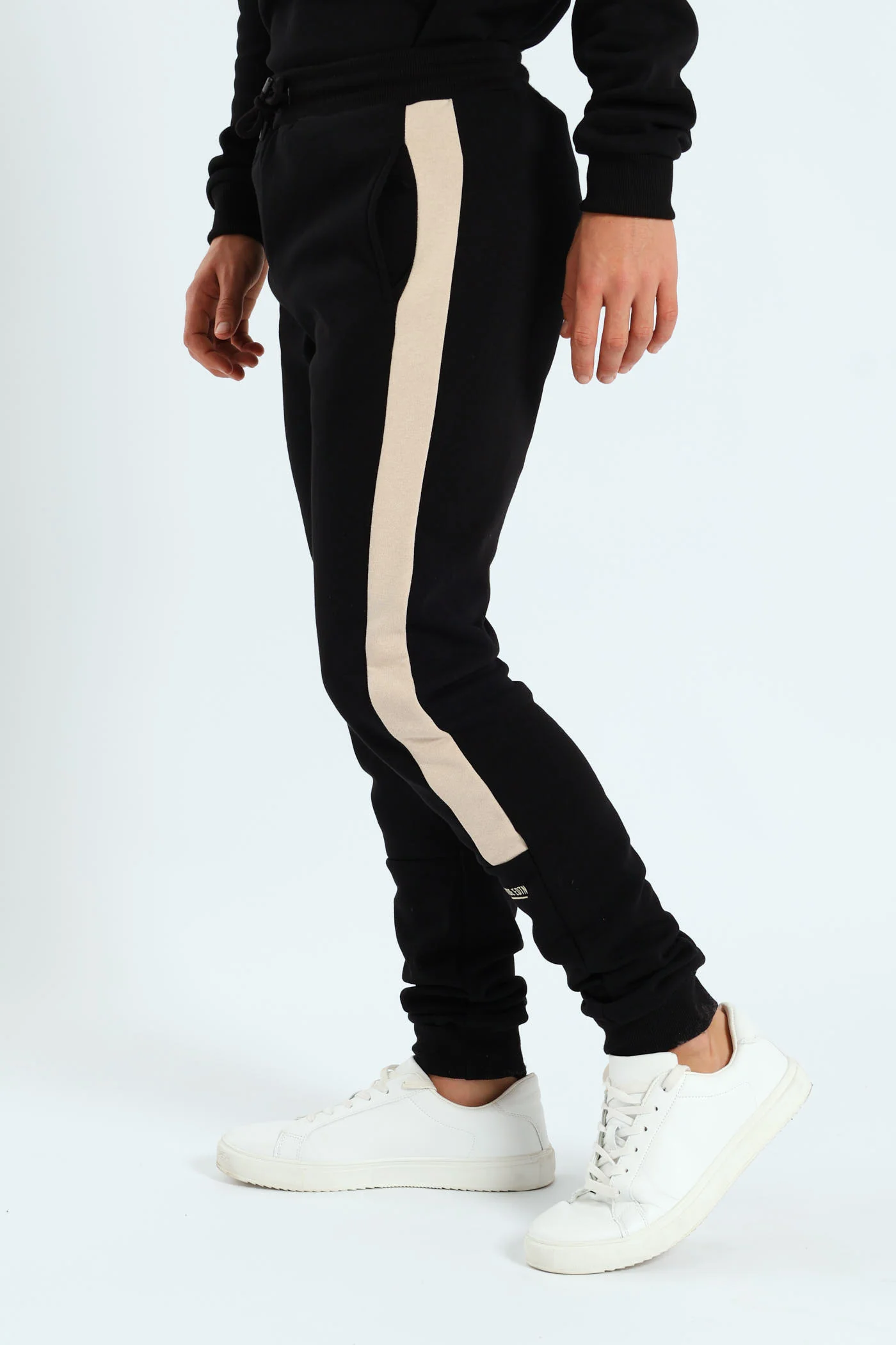 Boys Colourblock Jogger - Black/Tan - Image 3