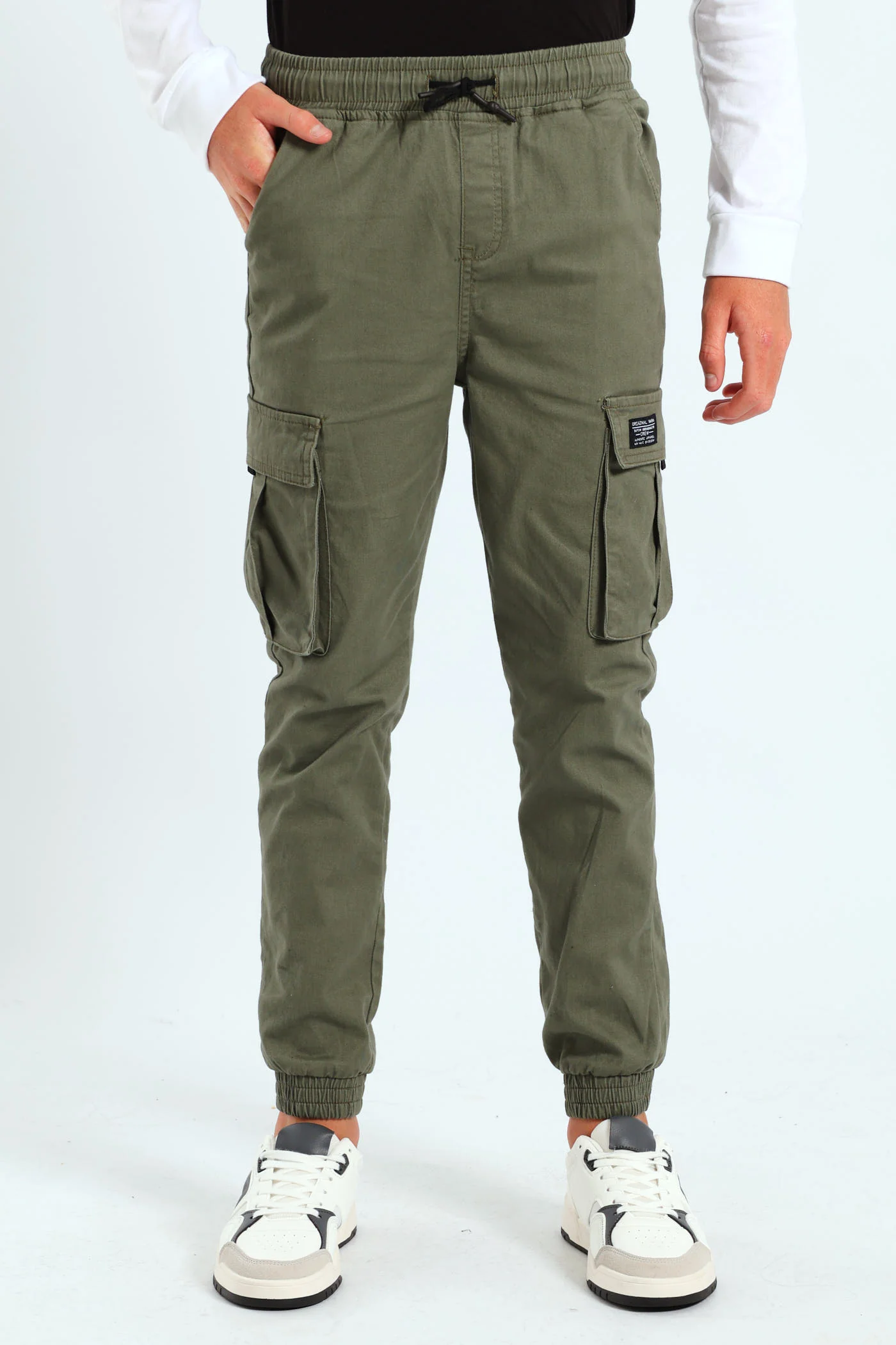 Boys Core Cargo Jogger - Olive - Image 2