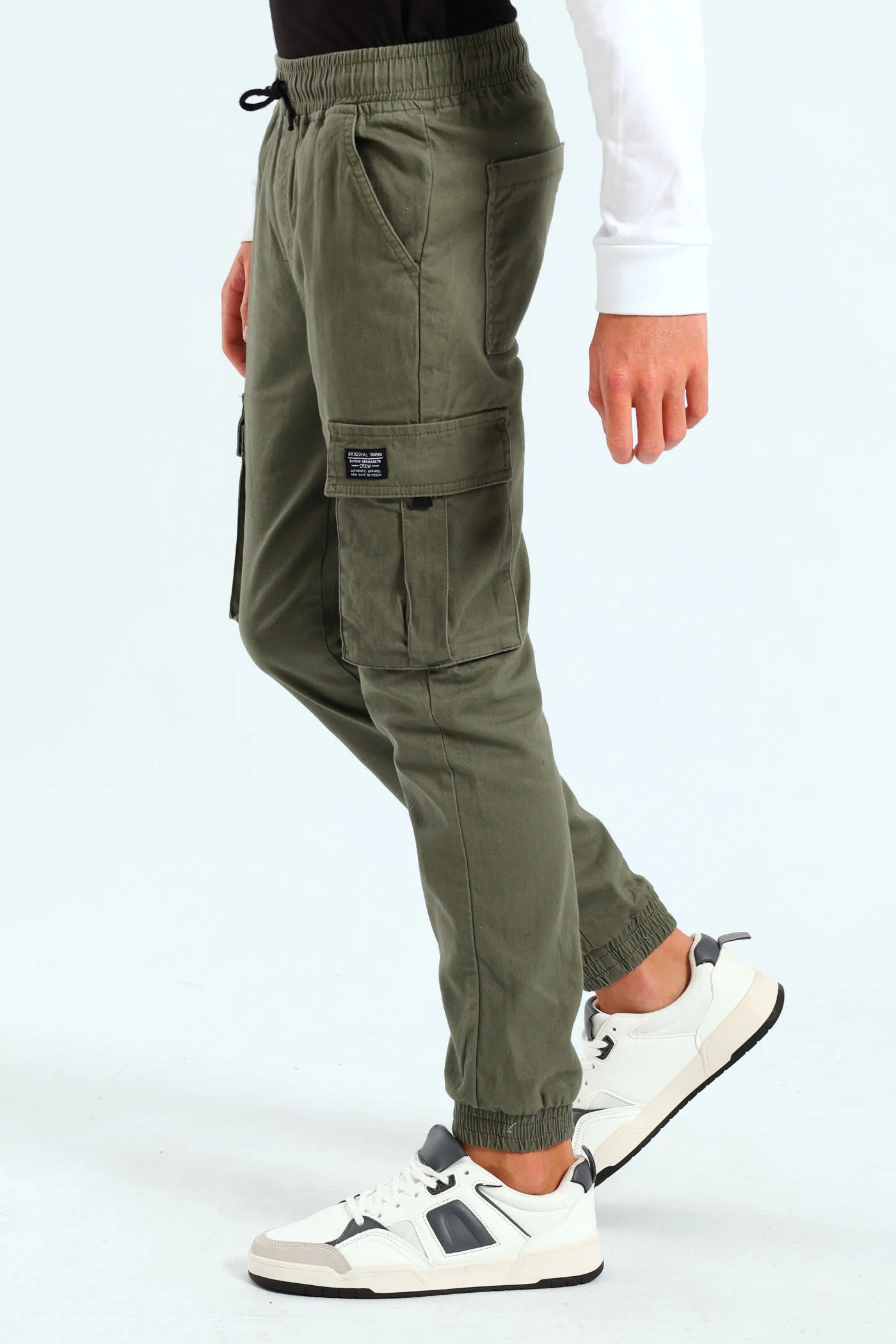Boys Core Cargo Jogger - Olive - Image 3