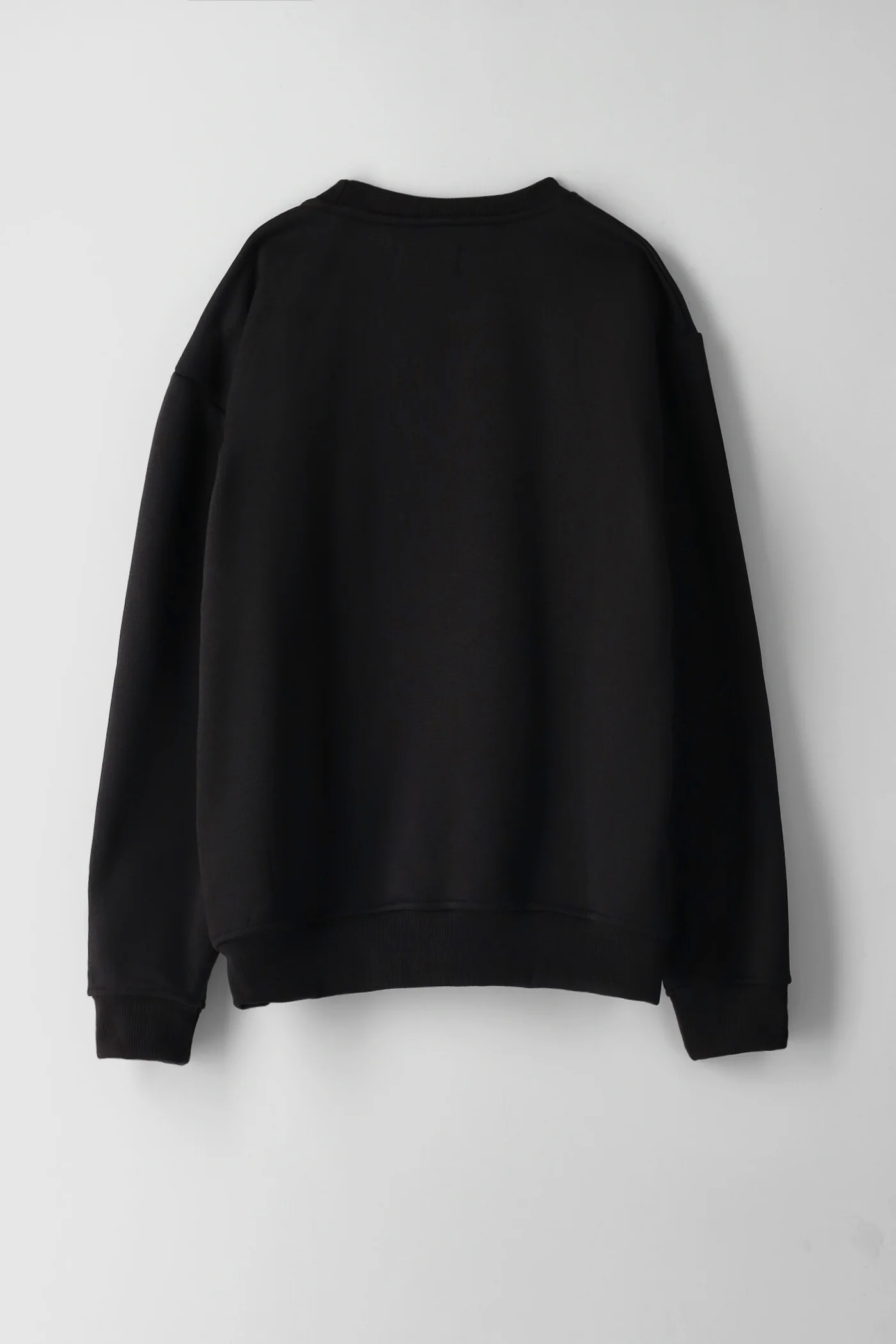 Boys Core Crew Fleece Top - Black/Red - Image 2