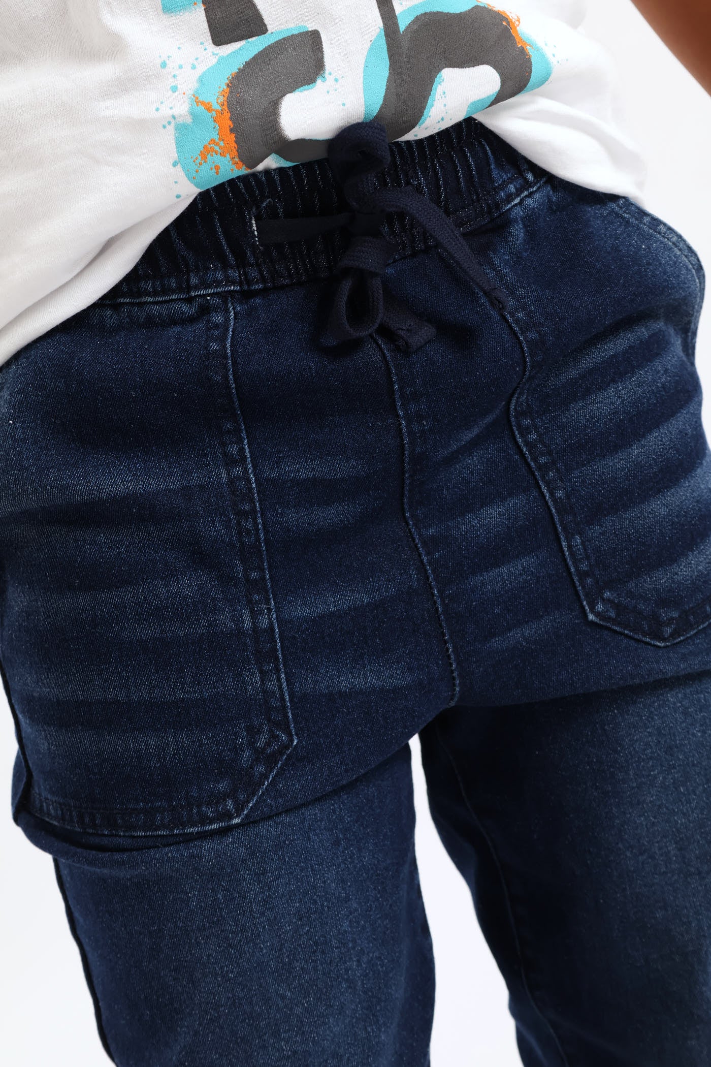 Boys Core Denim Jogger - Blue - Image 5