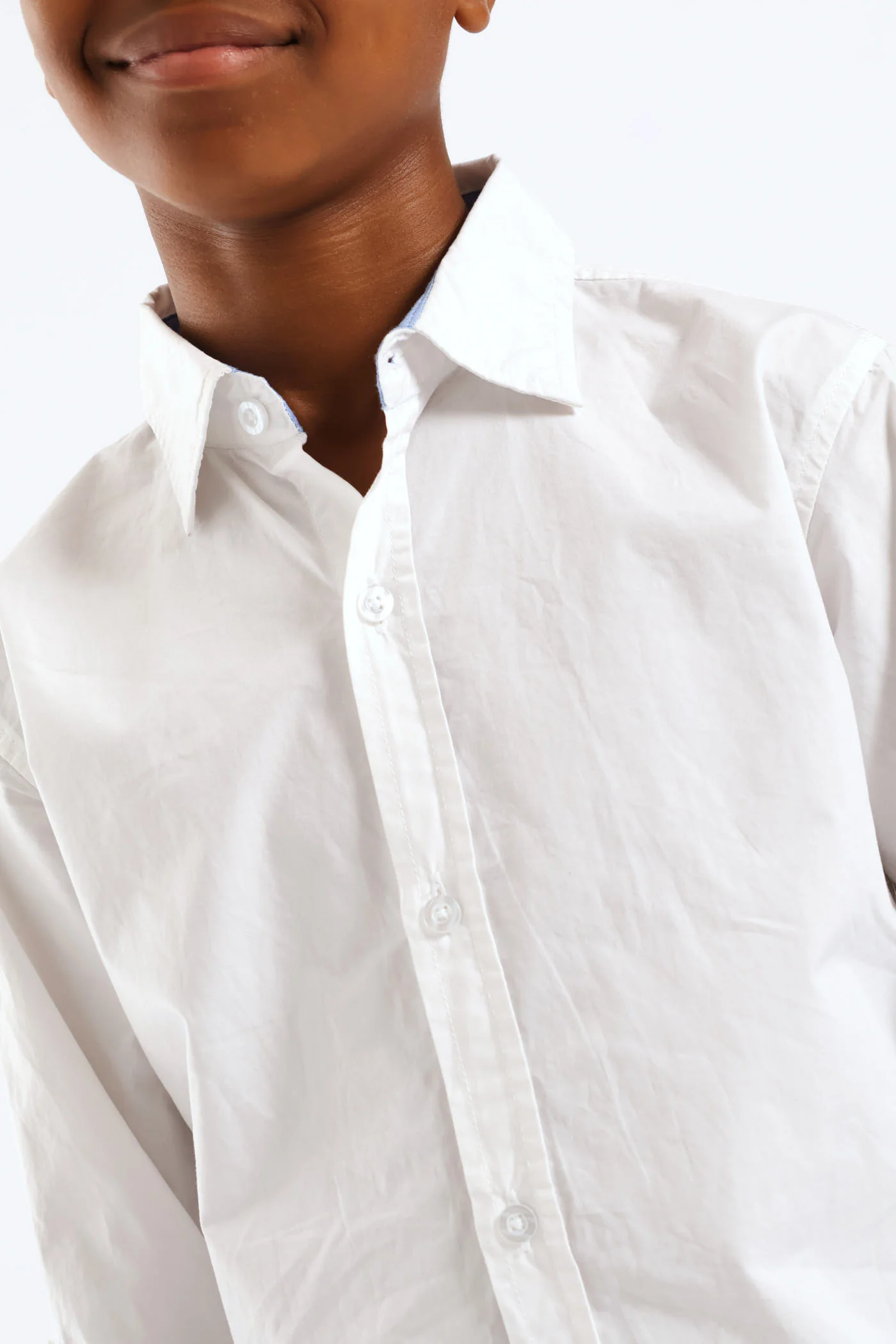 Boys Cotton Formal Shirt - White - Image 2