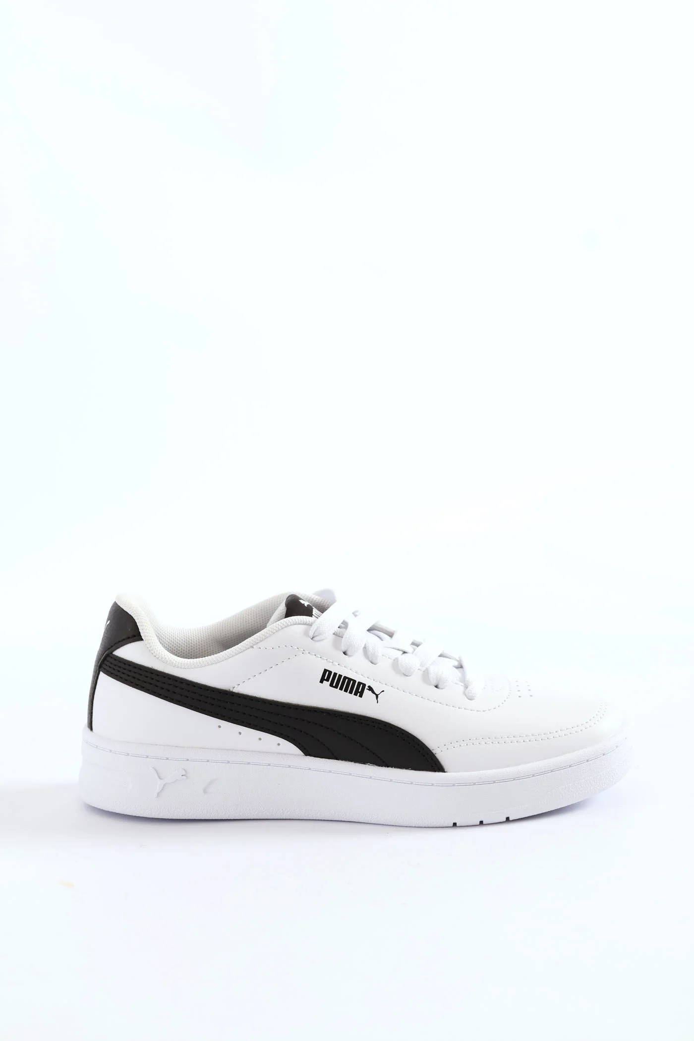 Boys Court Classic Clean Jr Sneaker - White/Black - Image 2