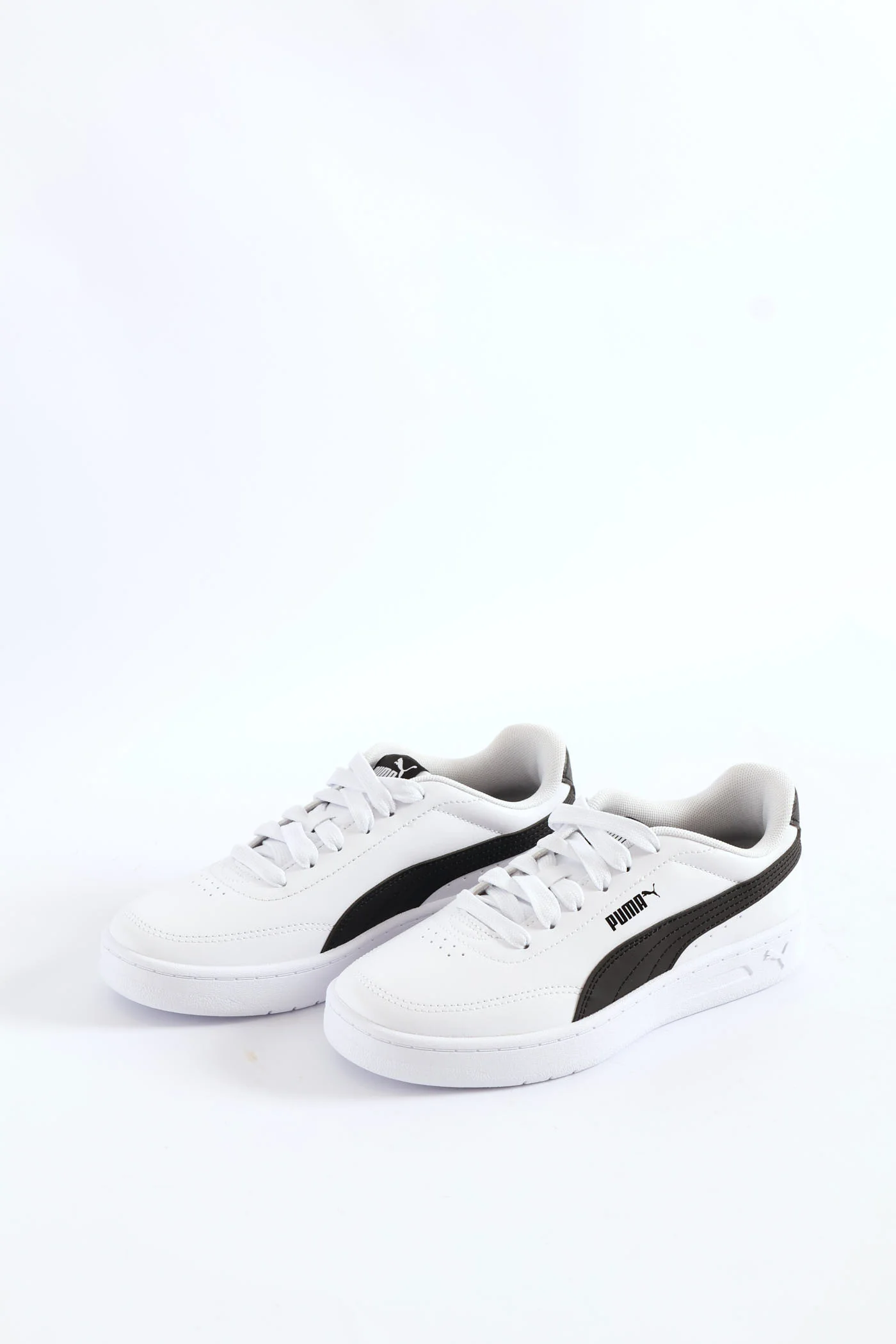 Boys Court Classic Clean Jr Sneaker - White/Black - Image 3