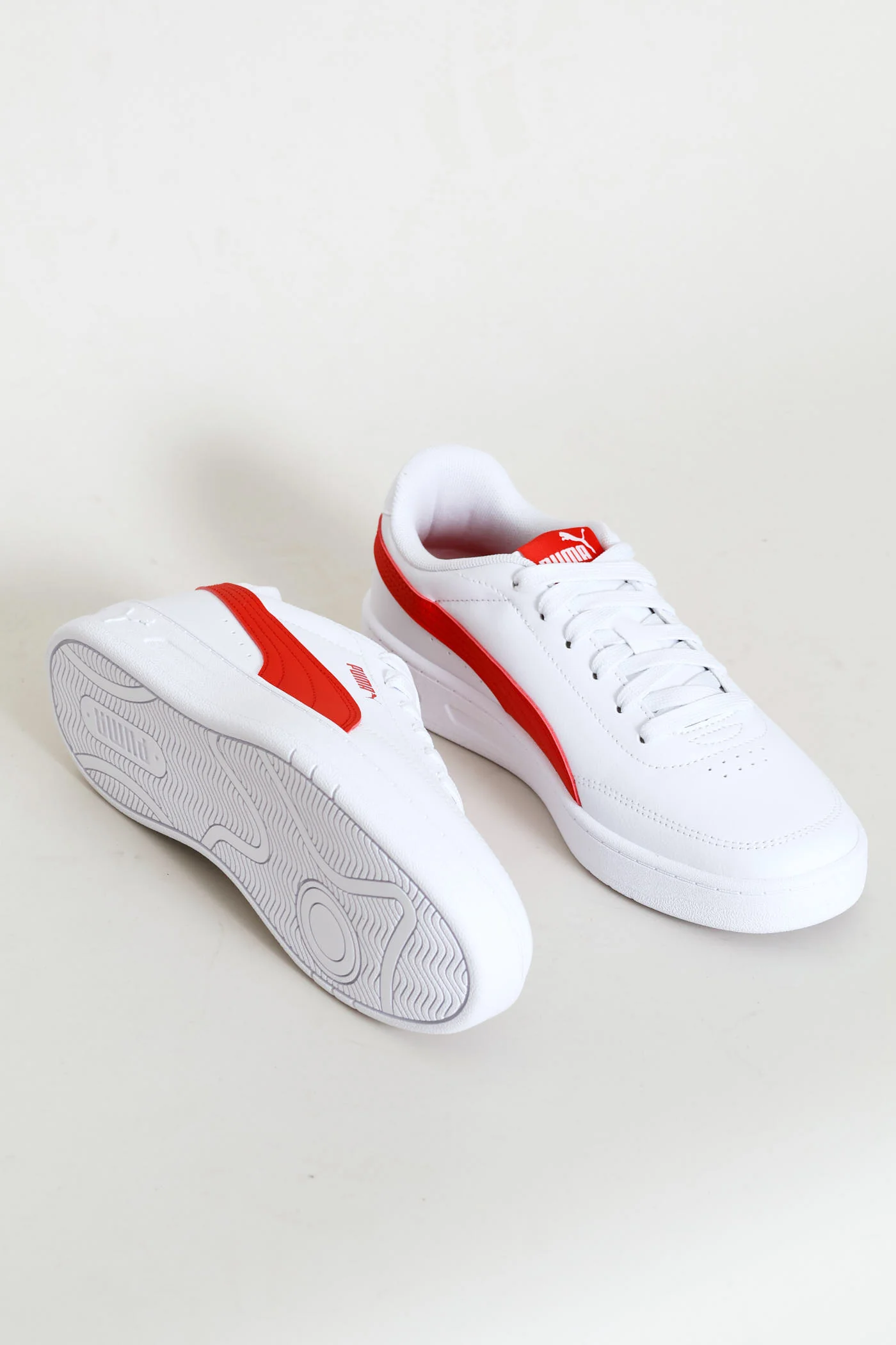 Boys Court Classic Clean Jr Sneaker - White/Red - Image 2