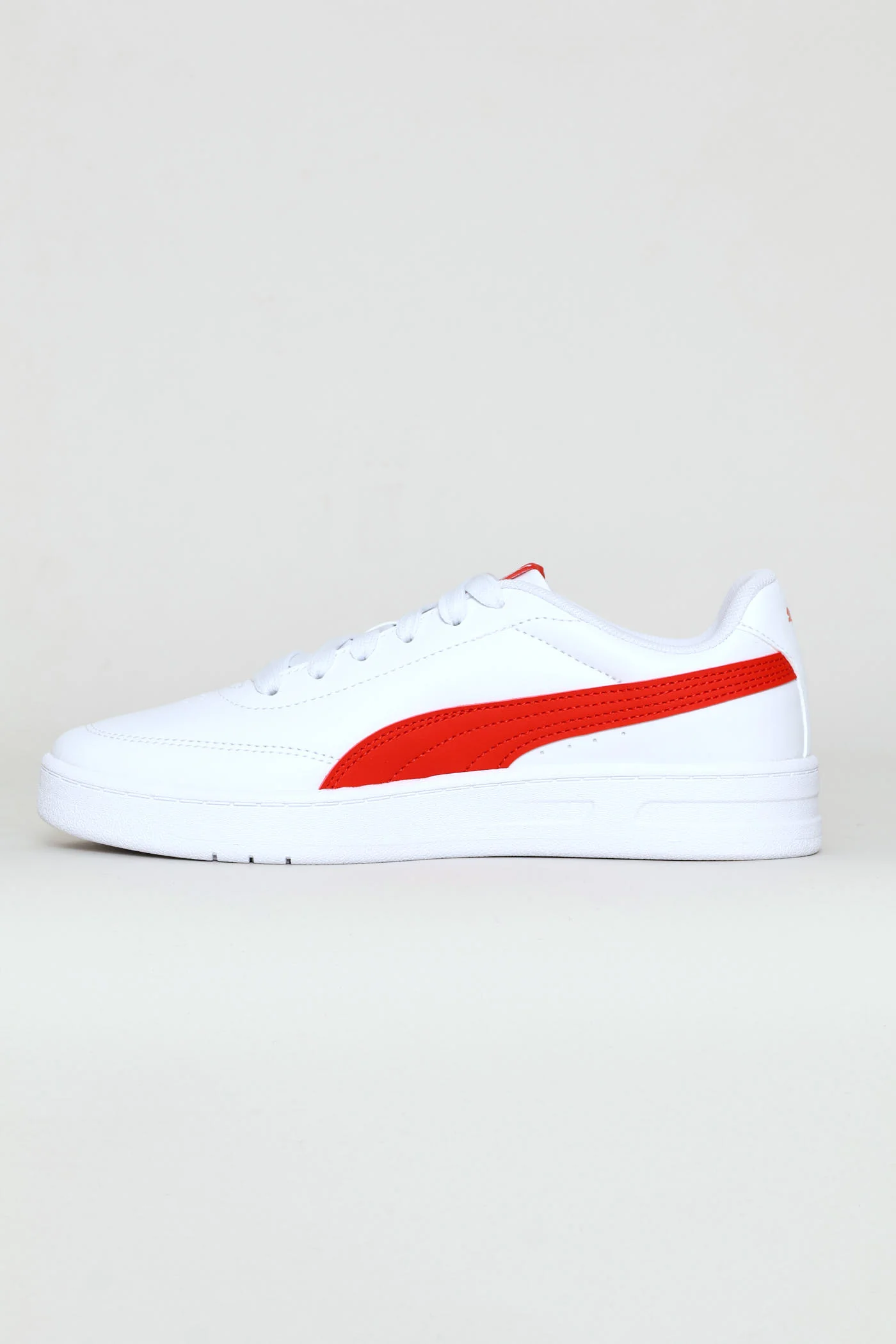 Boys Court Classic Clean Jr Sneaker - White/Red - Image 4