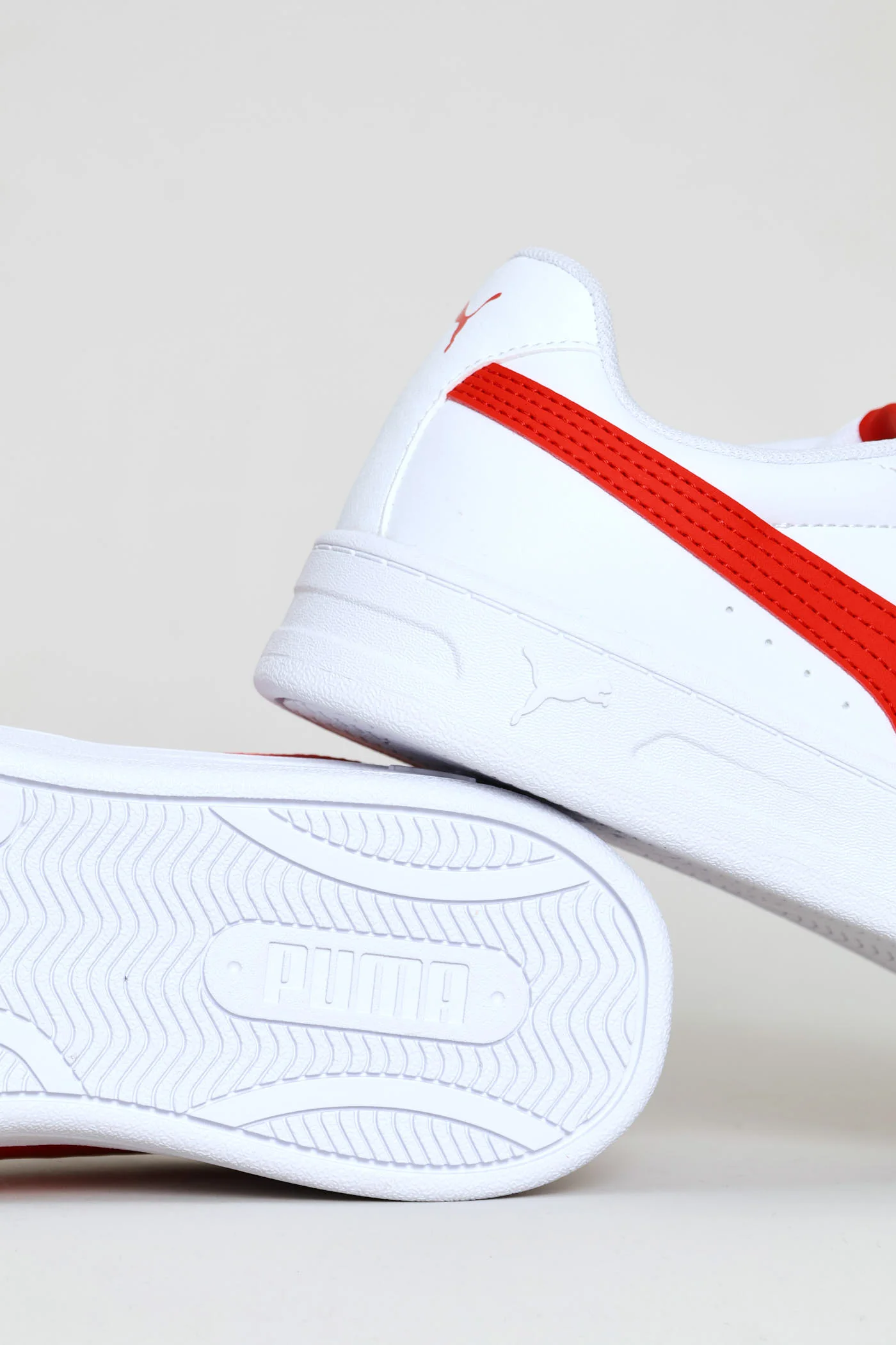 Boys Court Classic Clean Jr Sneaker - White/Red - Image 5