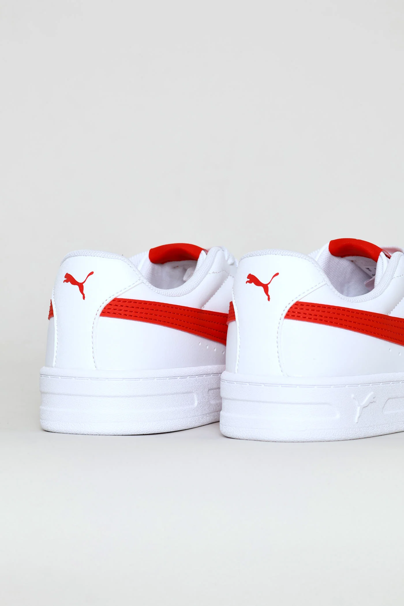 Boys Court Classic Clean Jr Sneaker - White/Red - Image 7