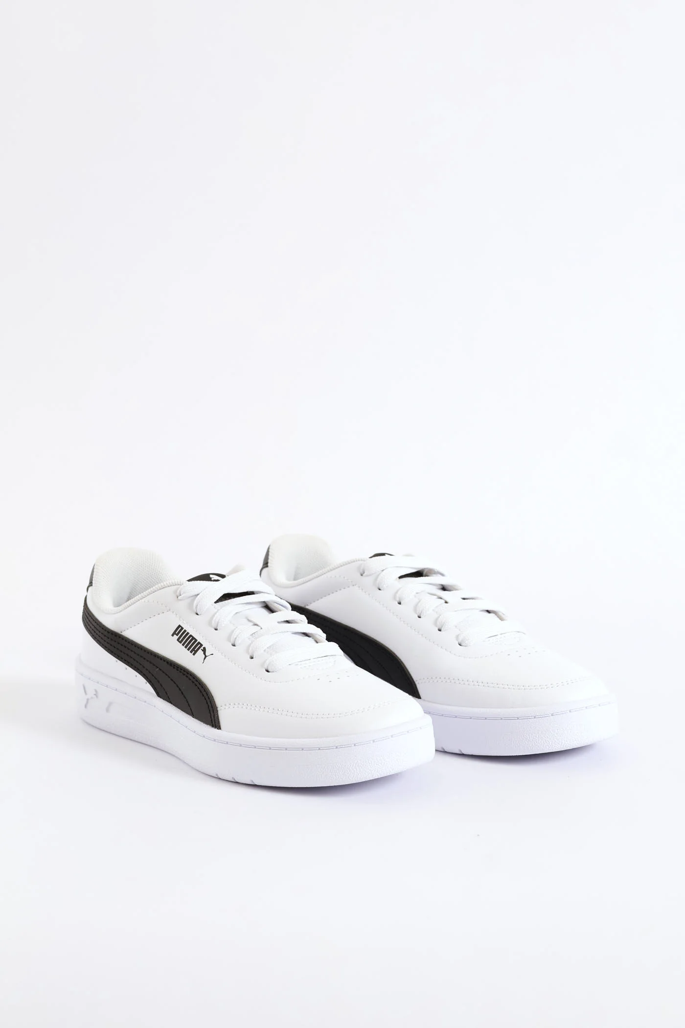 Boys Court Classic Clean Sneaker - White/Black - Image 5