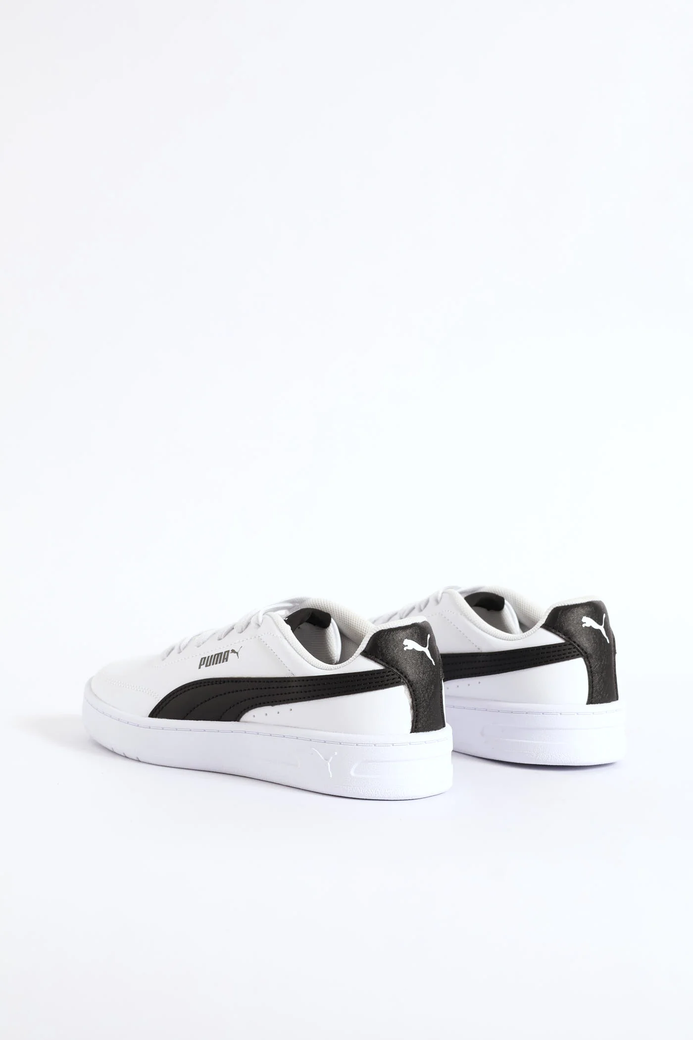 Boys Court Classic Clean Sneaker - White/Black - Image 6
