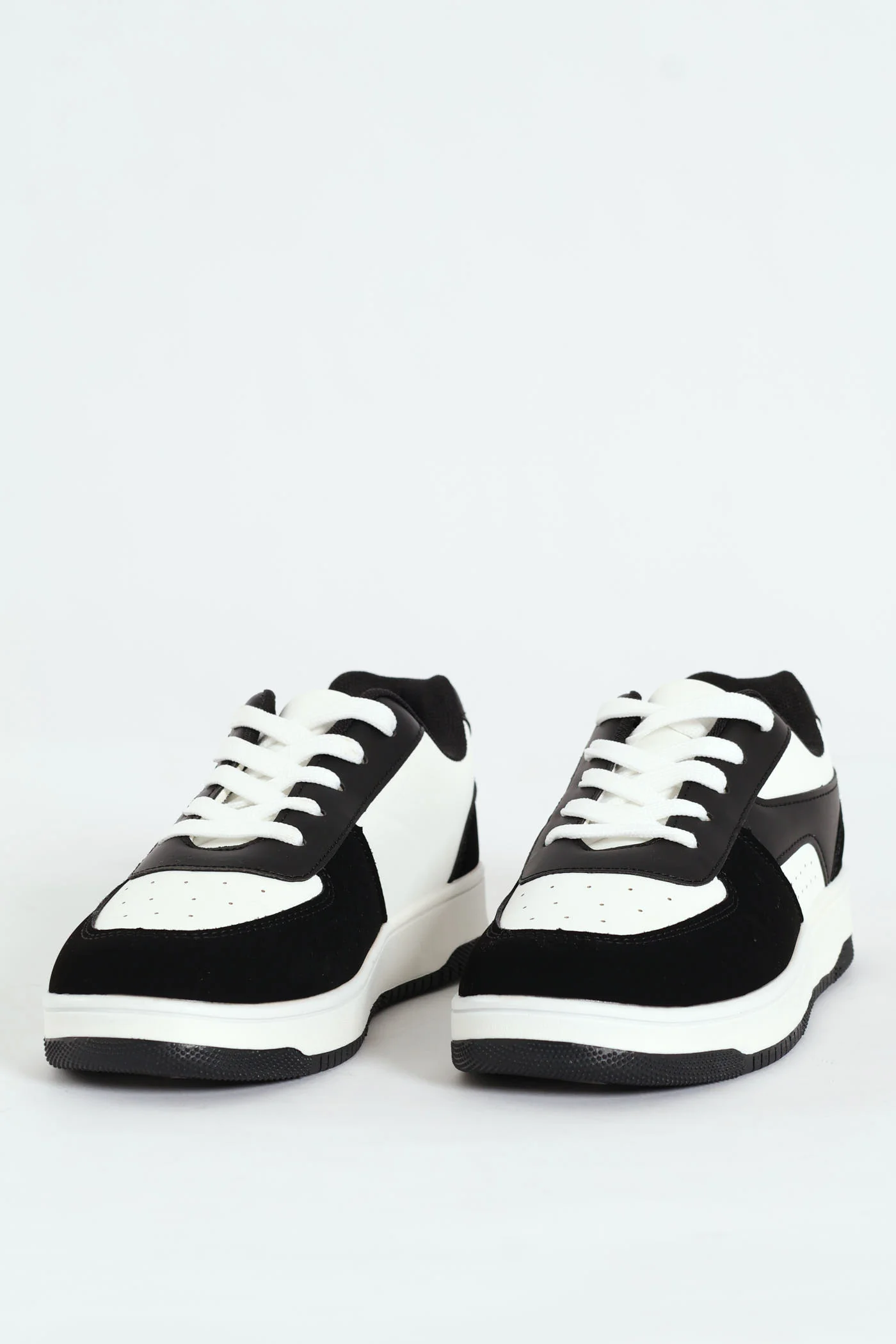 Boys Court Sneaker - White/Black - Image 5