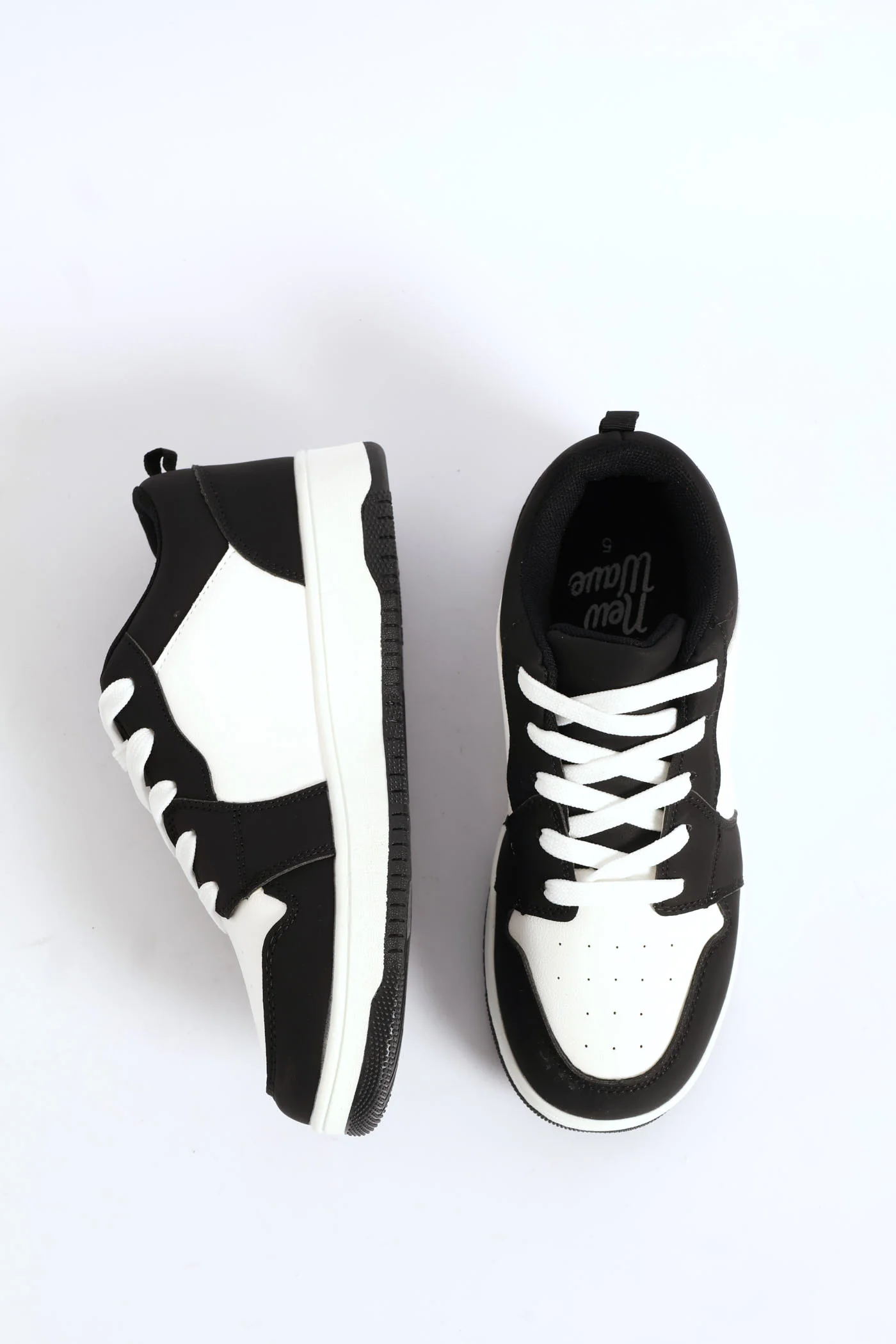 Boys Court Sneaker - Black/White - Image 2