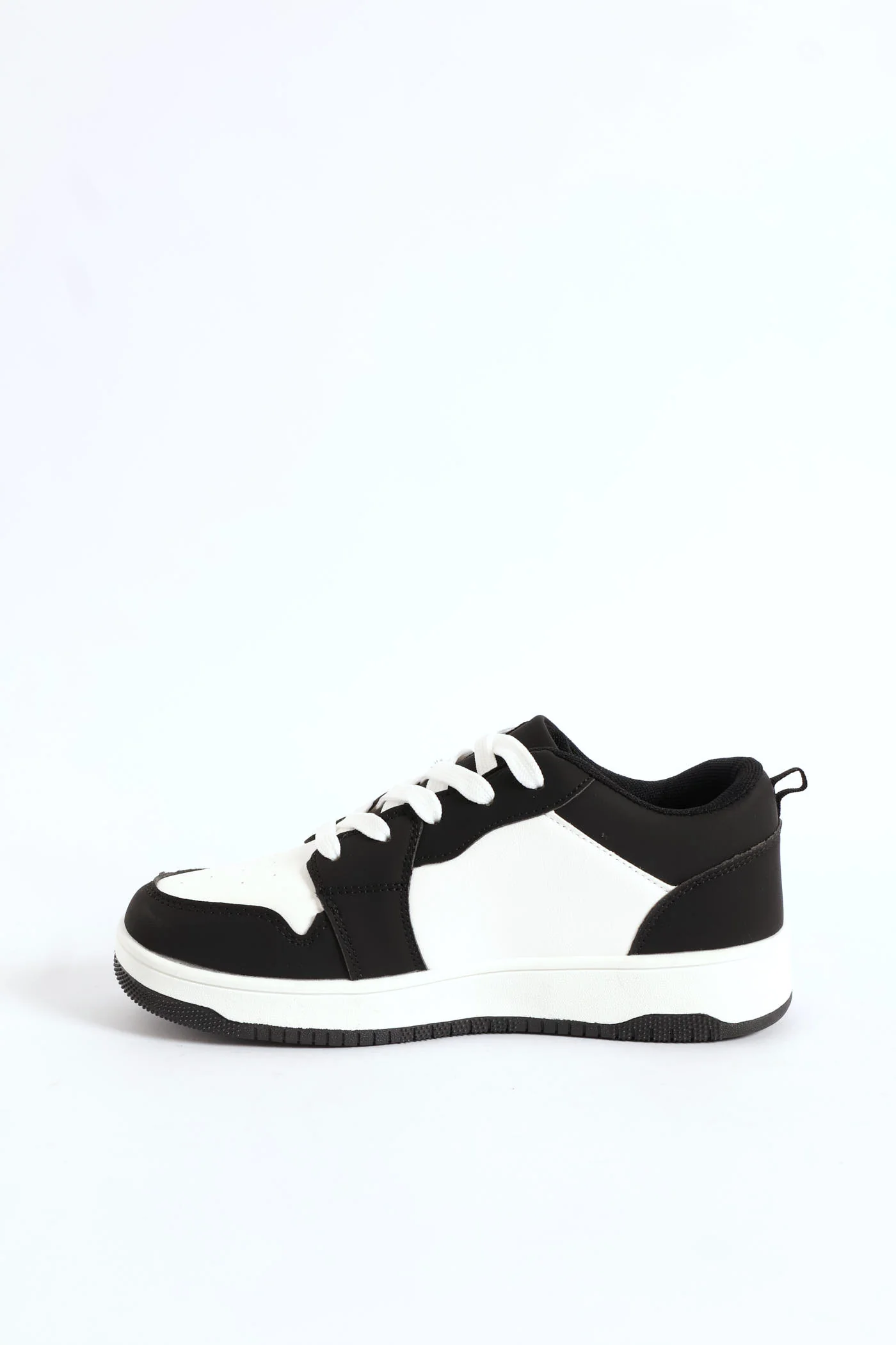 Boys Court Sneaker - Black/White - Image 3