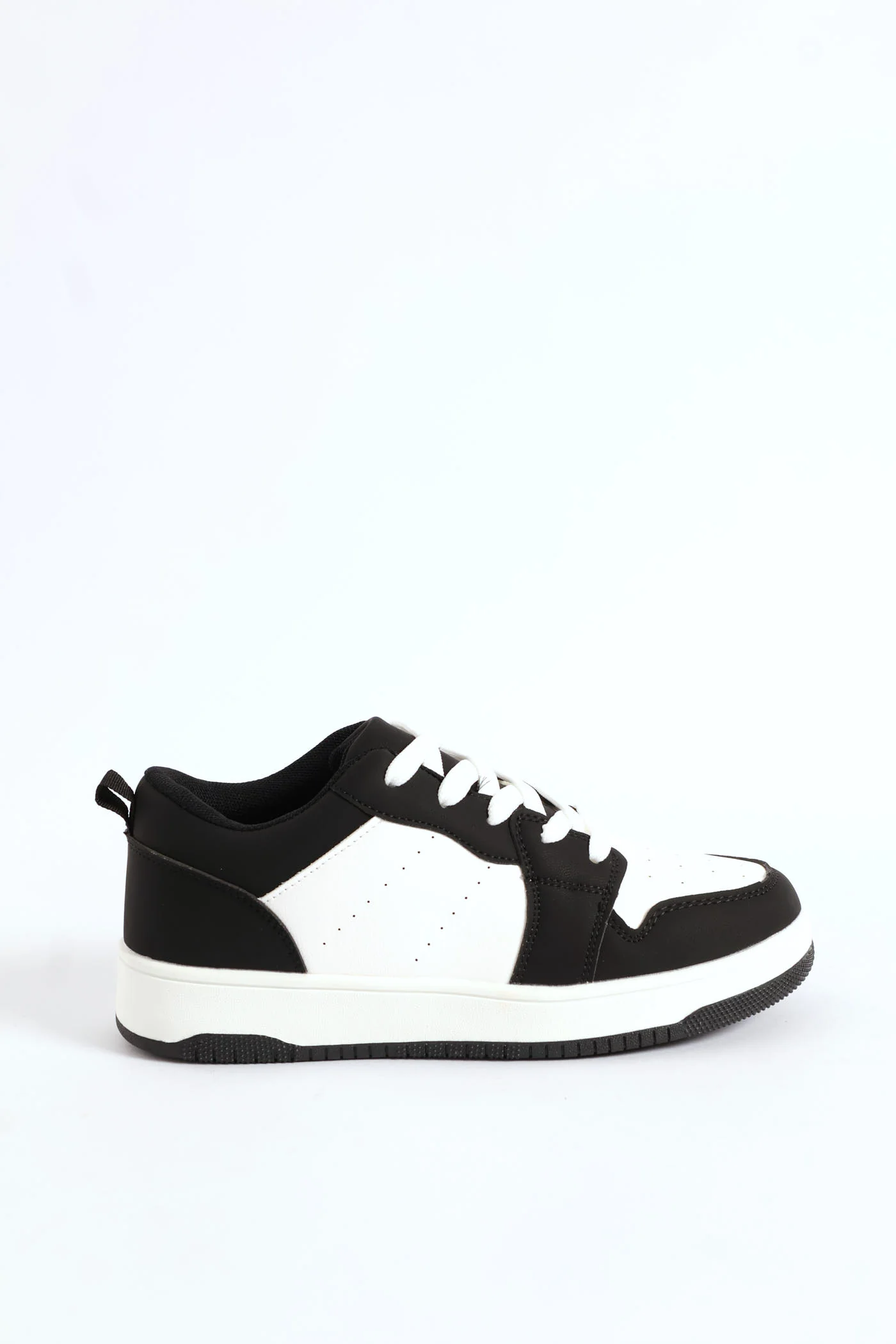 Boys Court Sneaker - Black/White - Image 4