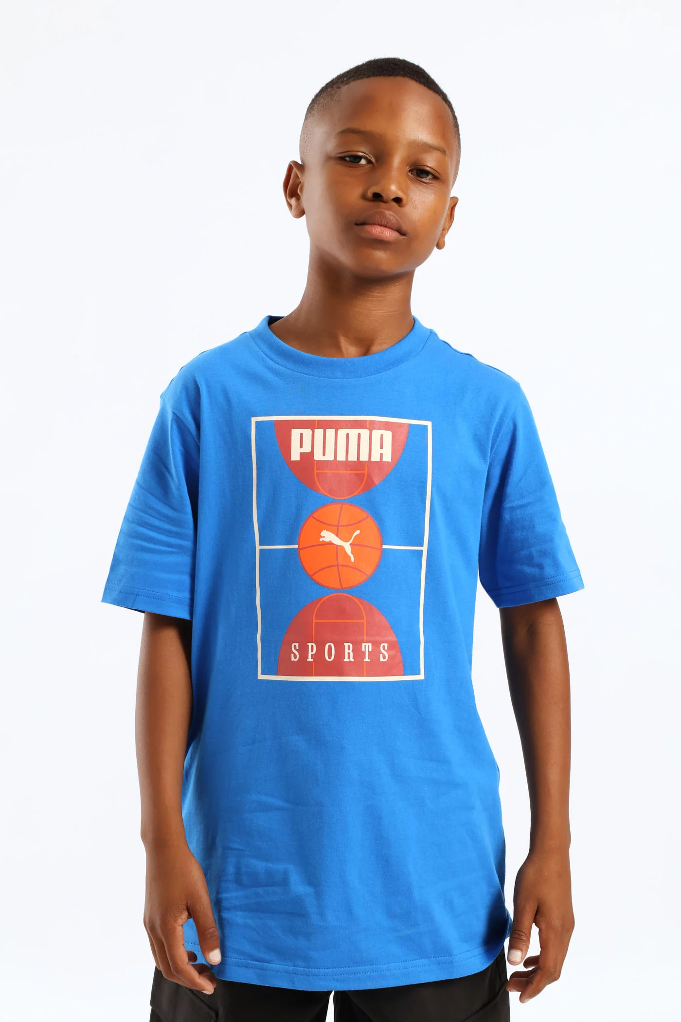 Boys Court Tee - Blue - Image 2