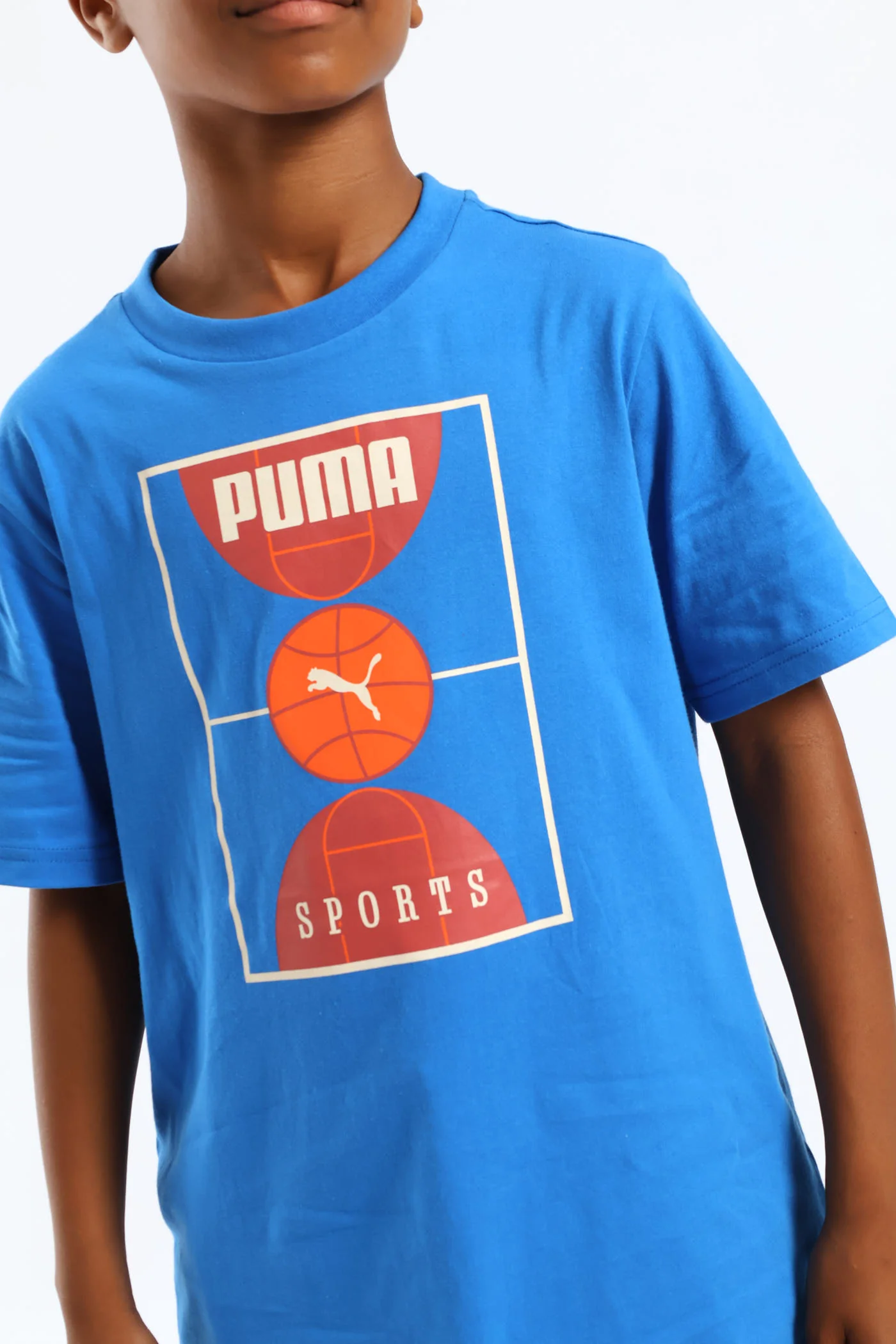 Boys Court Tee - Blue - Image 5