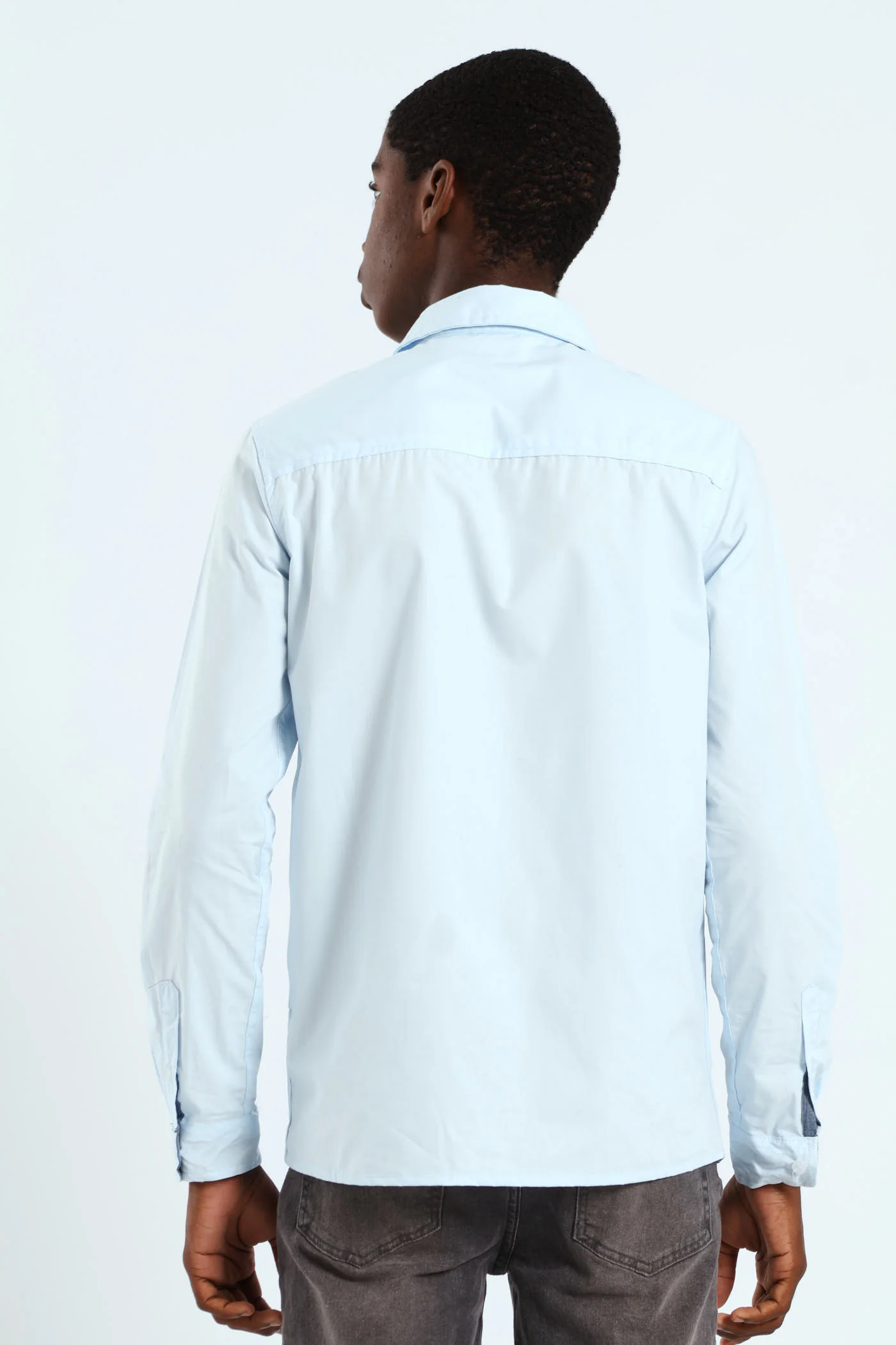 Boys Cracker Cotton Shirt - Blue - Image 3