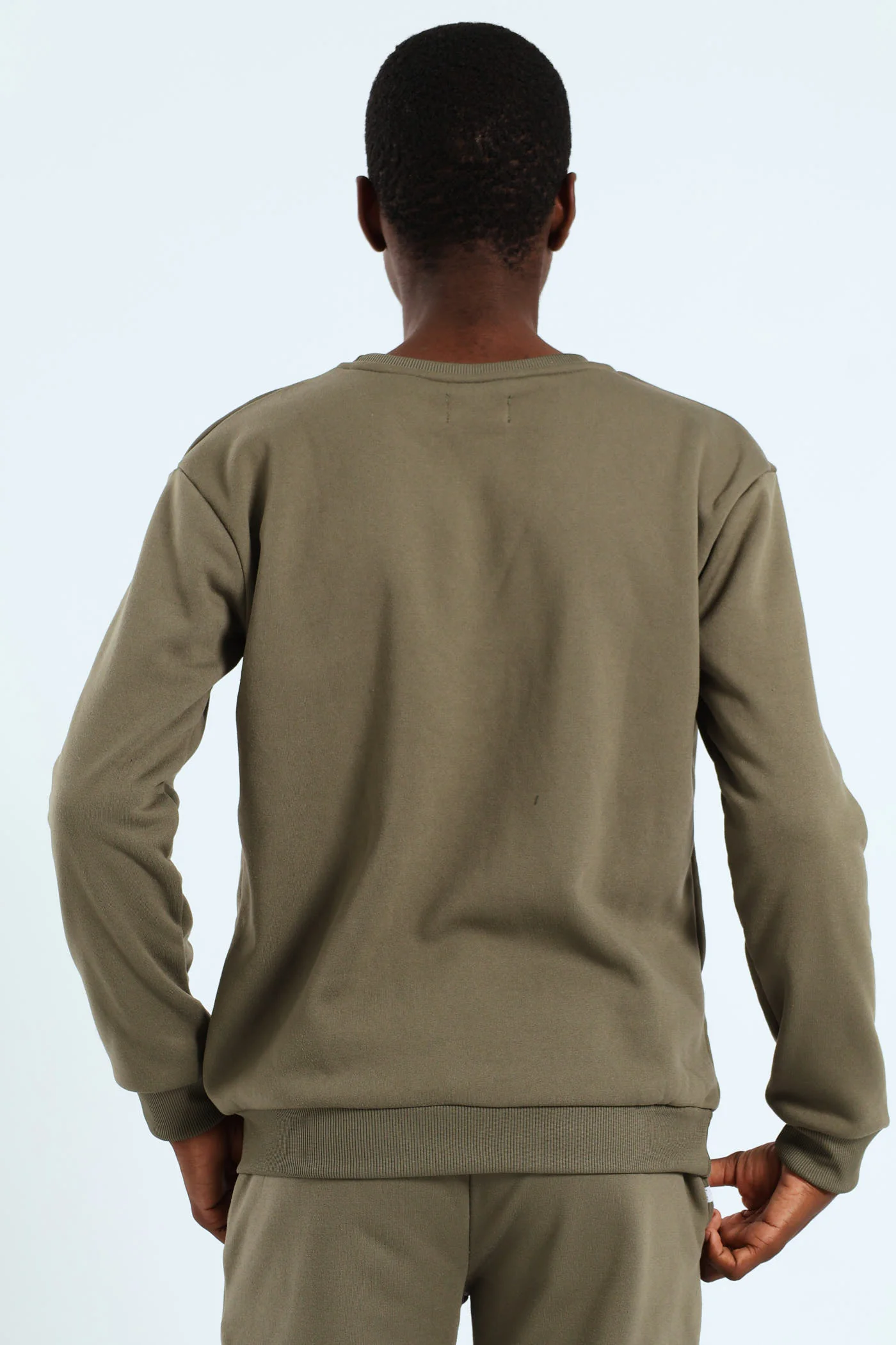 Boys Crew Fleece Top - Olive - Image 3