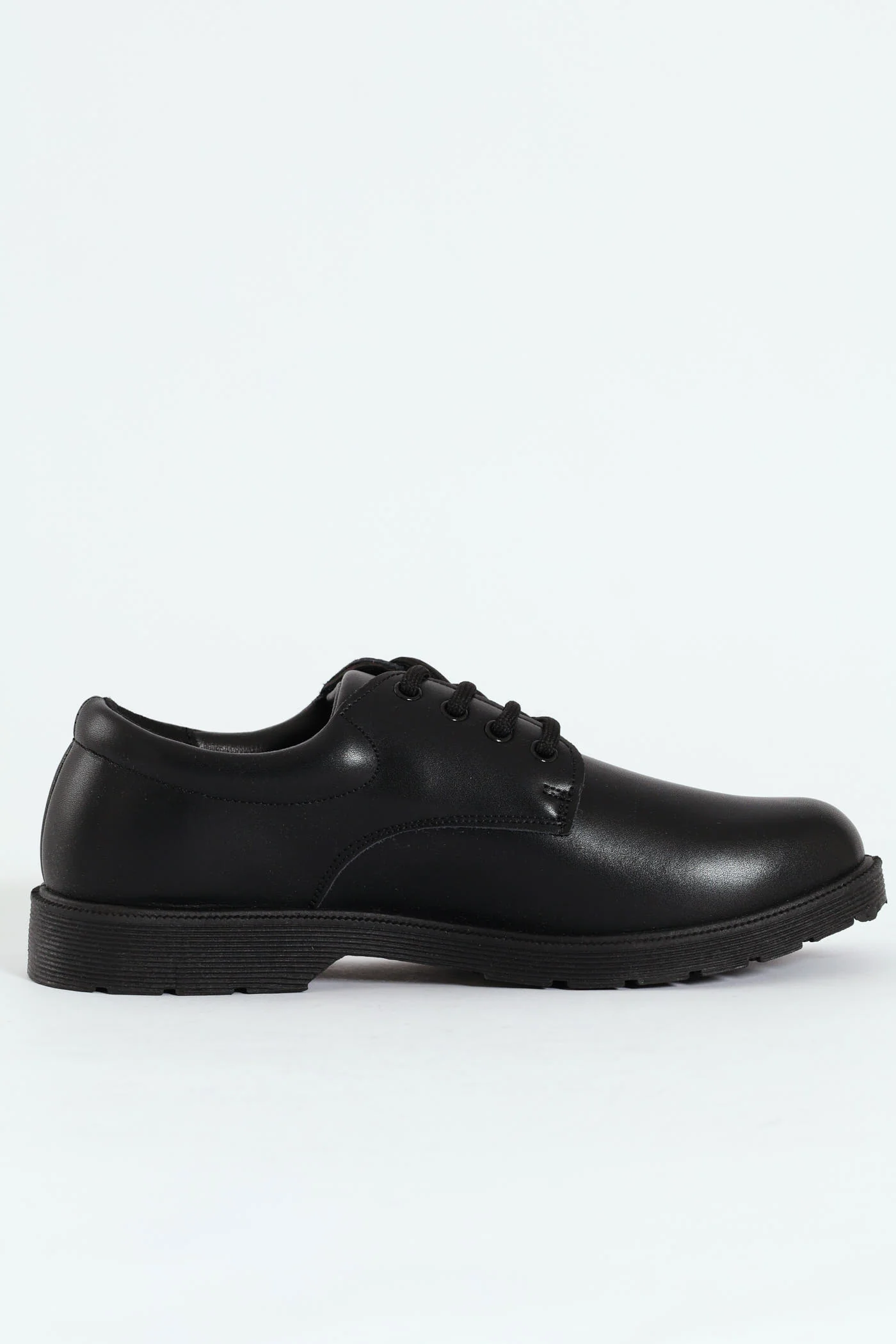 Boys Curtis Lace Up School Shoe - Black - Image 3