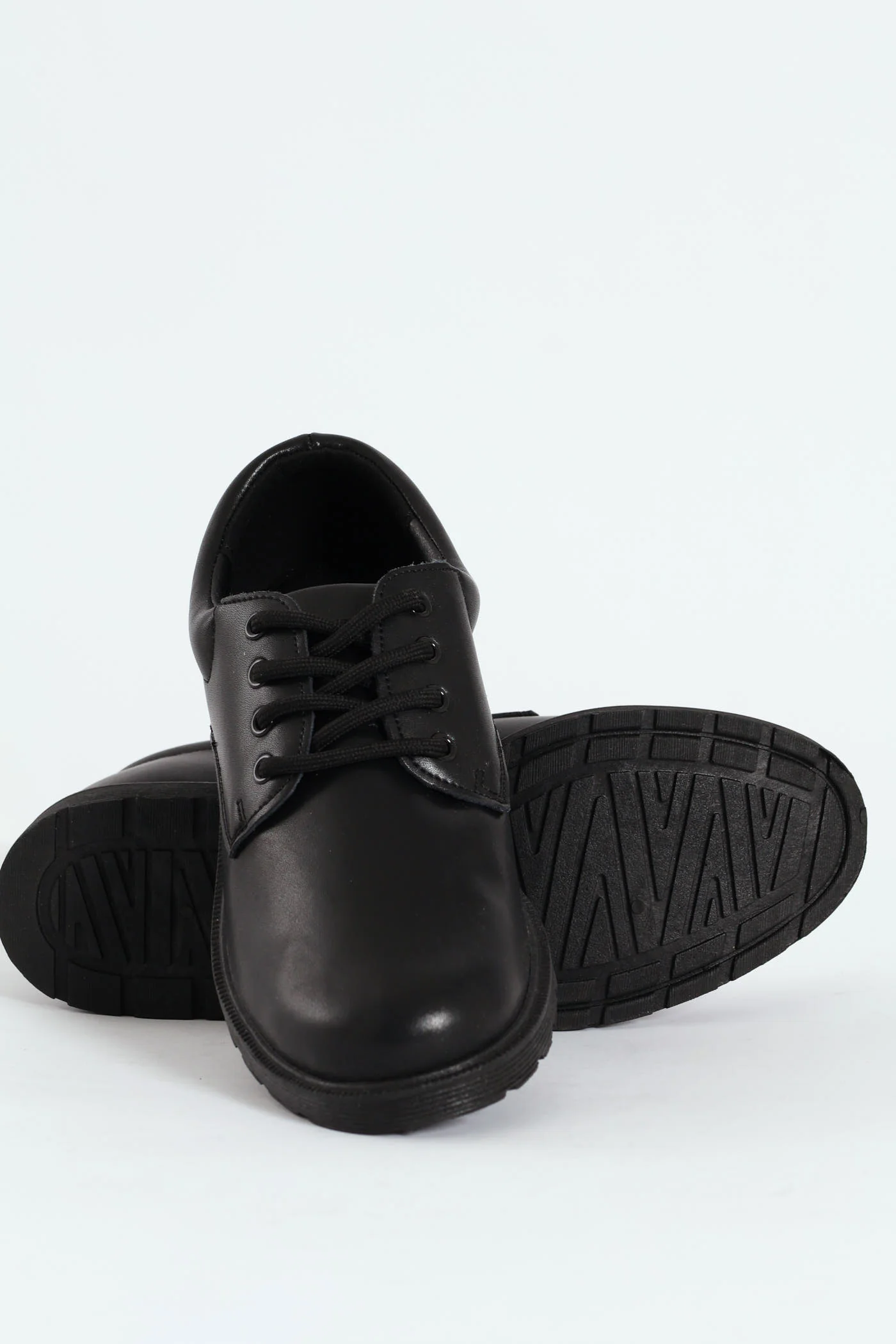 Boys Curtis Lace Up School Shoe - Black - Image 4
