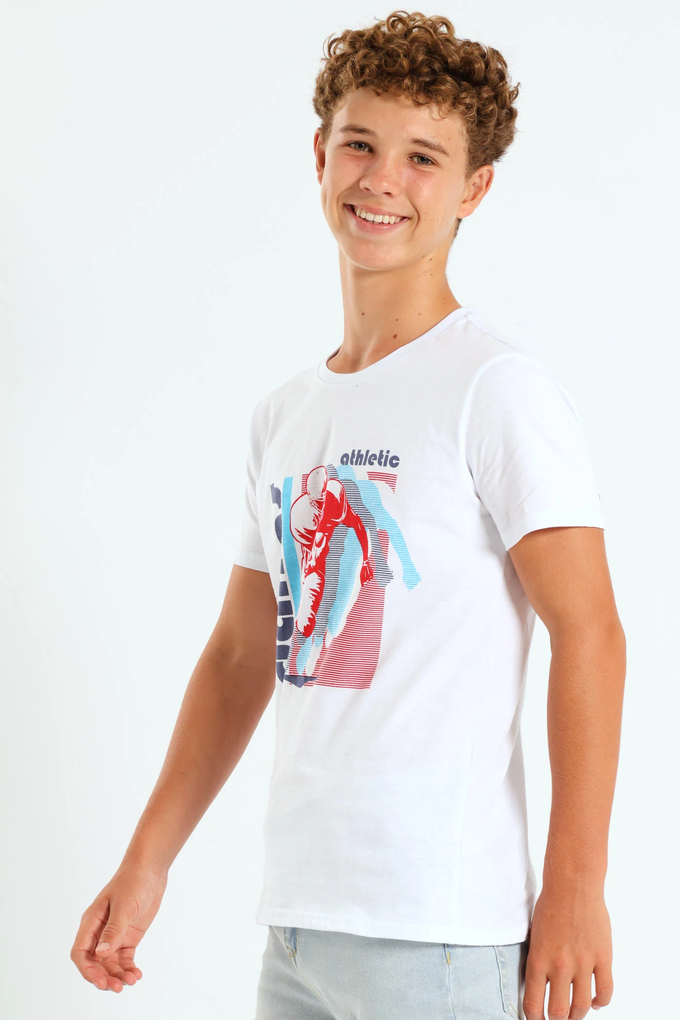 Boys Dallas Football Print Tee - White - Image 3