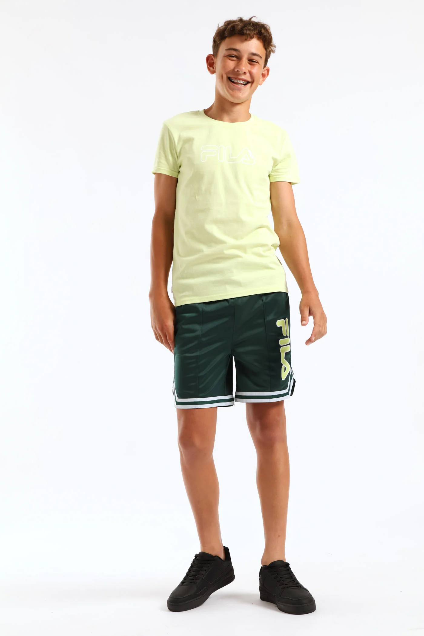 Boys Edgardo T-Shirt - Lime - Image 2