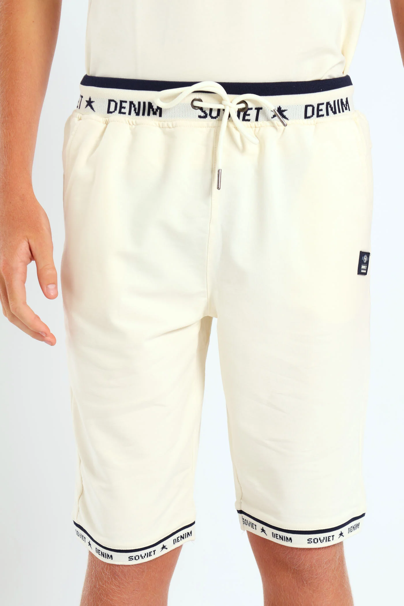Boys Element Track Short - Cream - Image 2