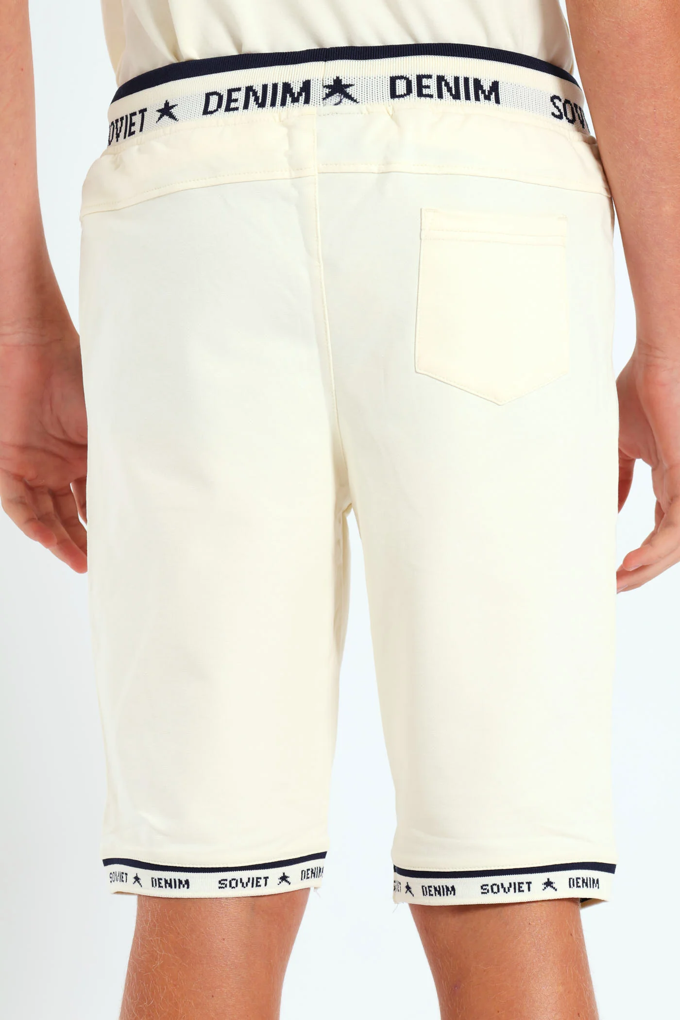 Boys Element Track Short - Cream - Image 4